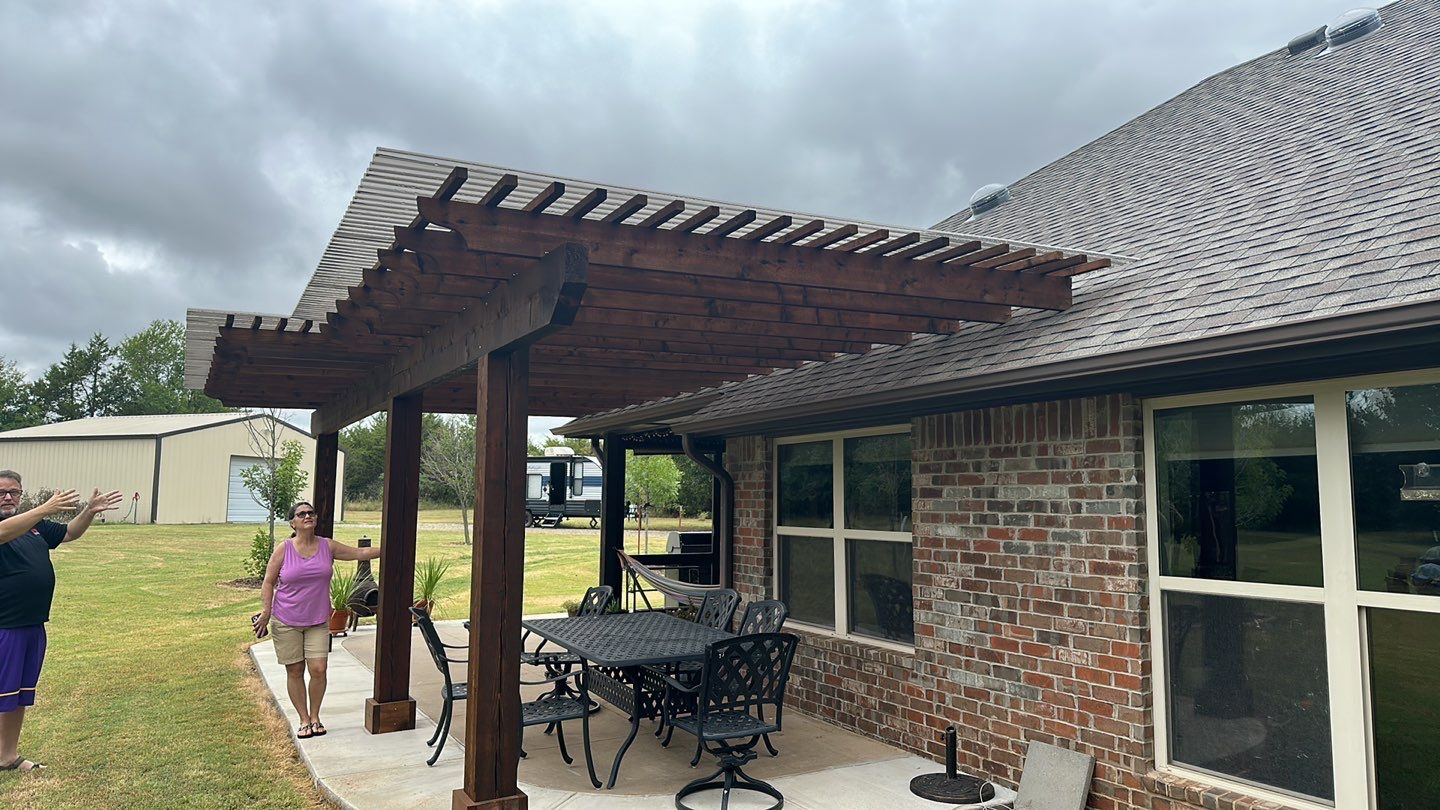 sun tunnel replacement & pergola cover in Stillwater by McCann's Roofing and Construction