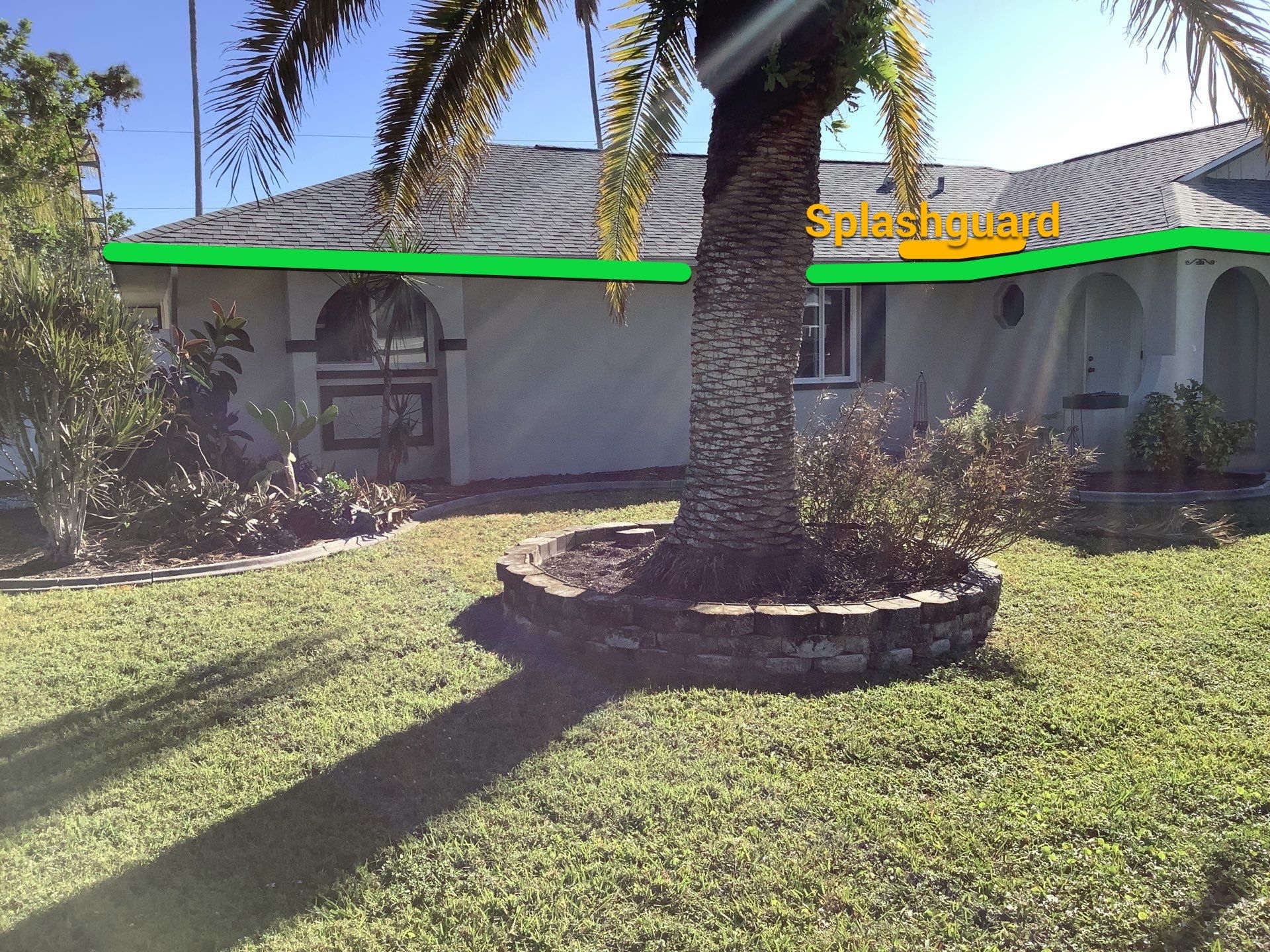 Splash Guard System Installation in Cape Coral FL by Gutter Professors