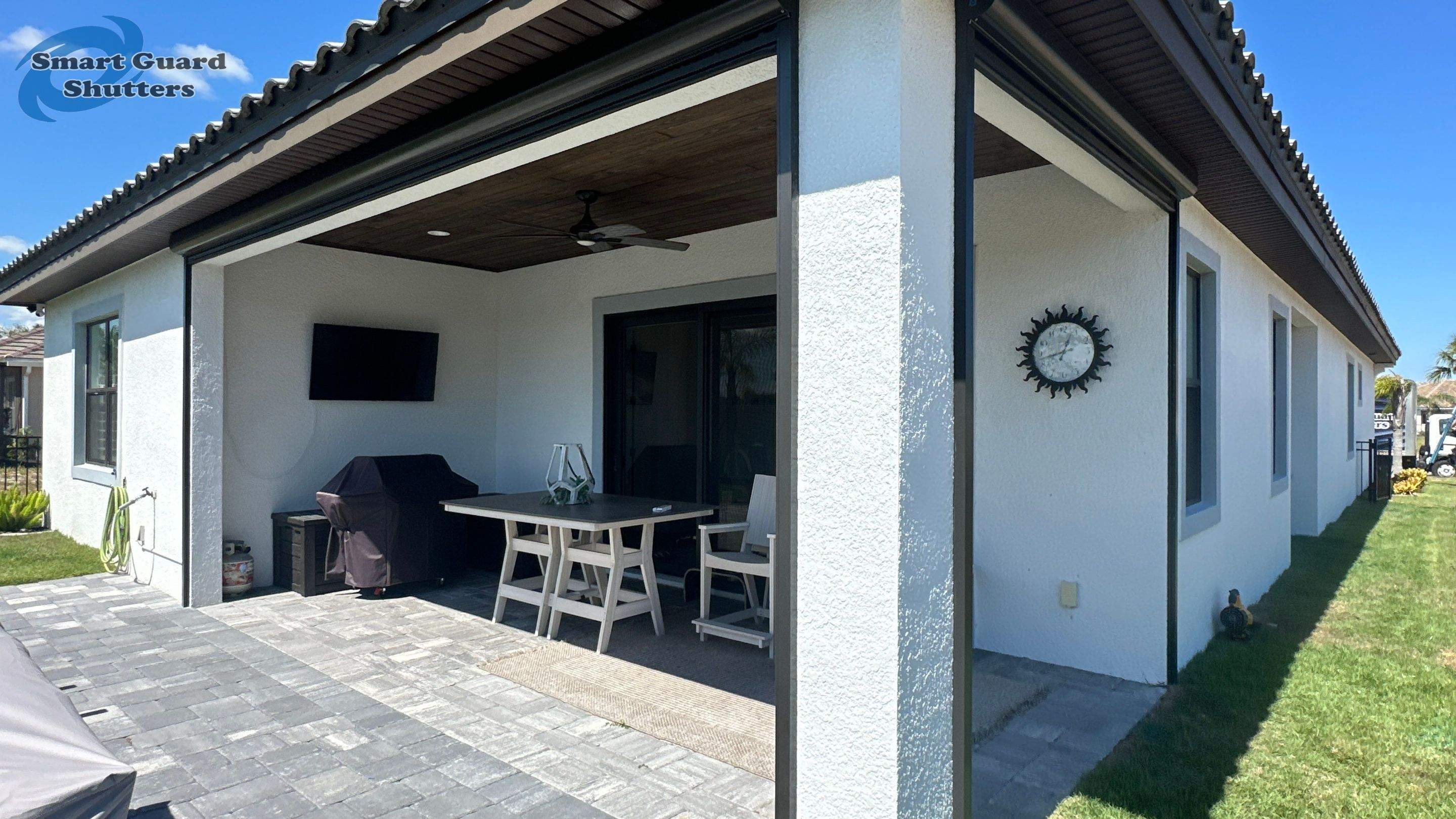 Retractable Sun & Bug Screen  by Smart Guard Shutters