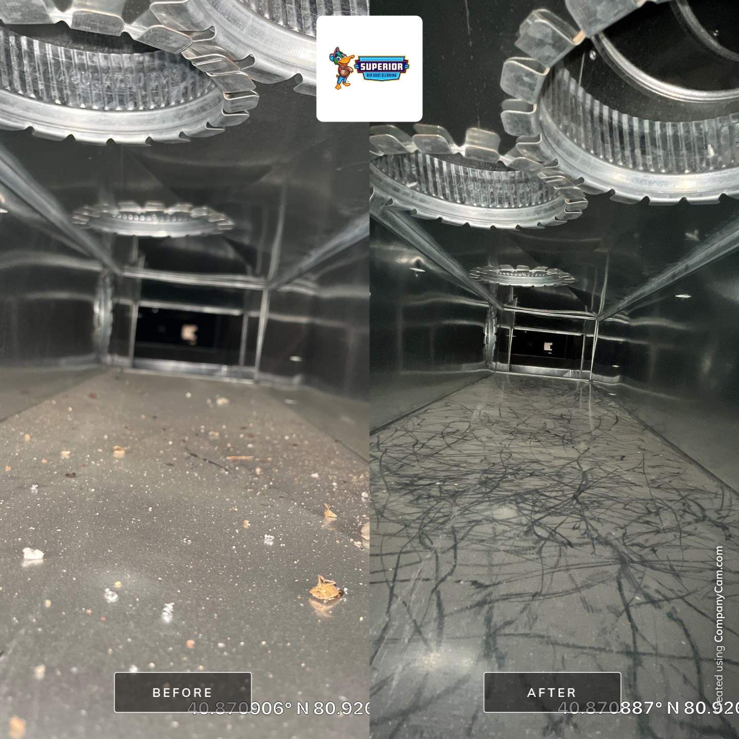 Air Duct Cleaning With a Vacuum Truck in Salem, OH by Superior Air Duct Cleaning