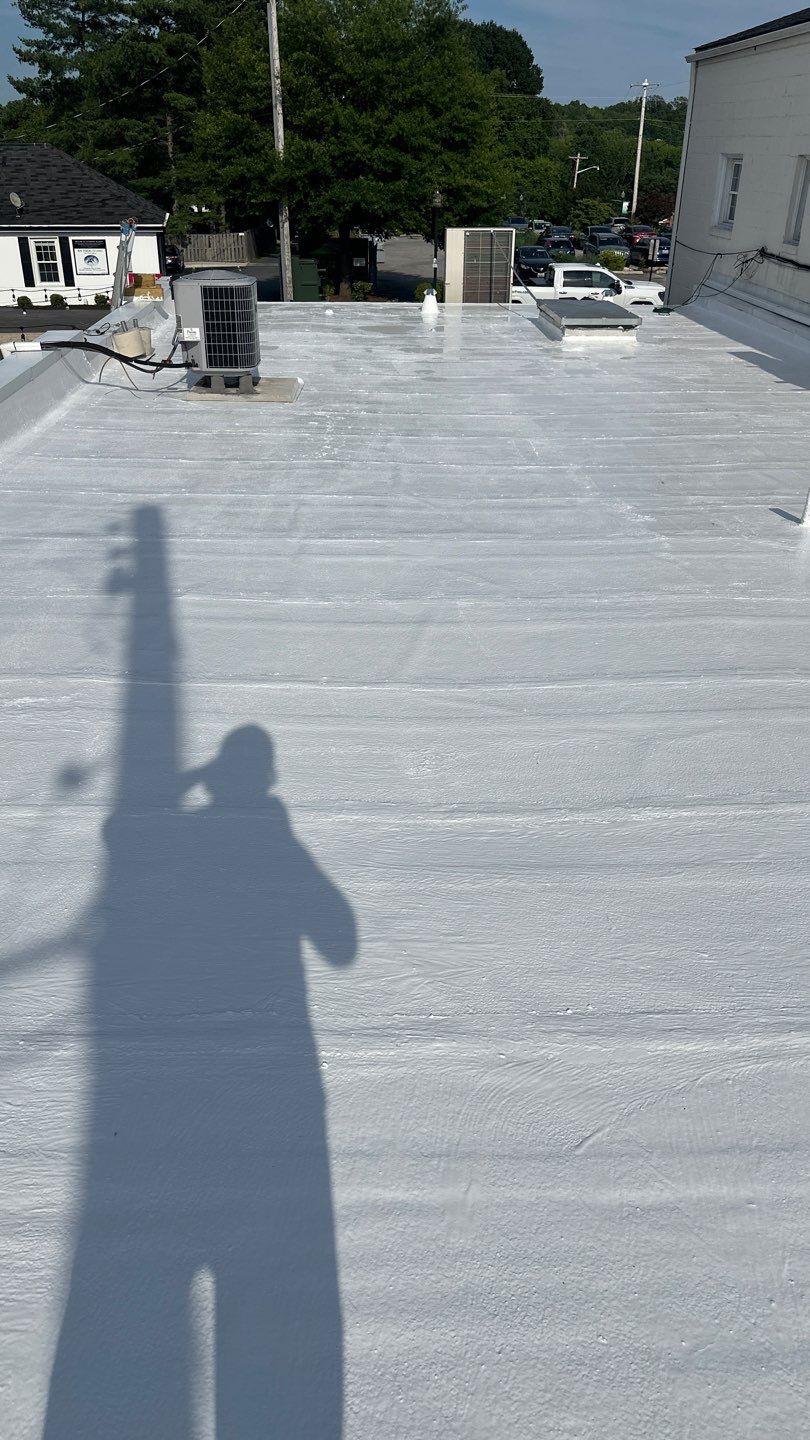 Roof Installation using Flat Roof - EPDM by ExteriorPros