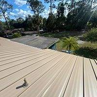 24ga 1.5" Mechanical Seam Sierra Tan by Total Roofing System The Metal Roof Experts