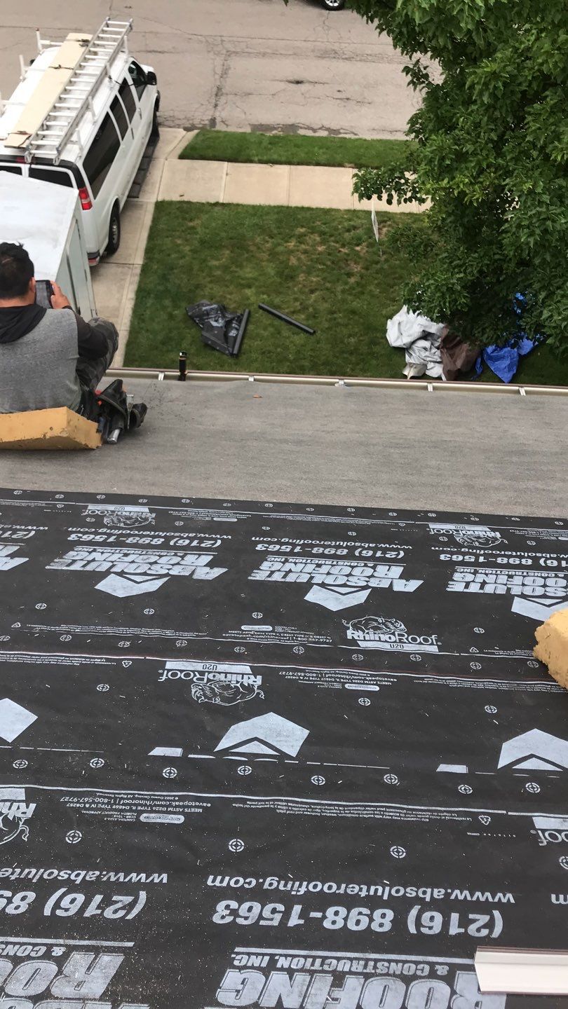 Residential Roof Replacement using Owens Corning Duration, Colonial Slate by Absolute Roofing and Construction