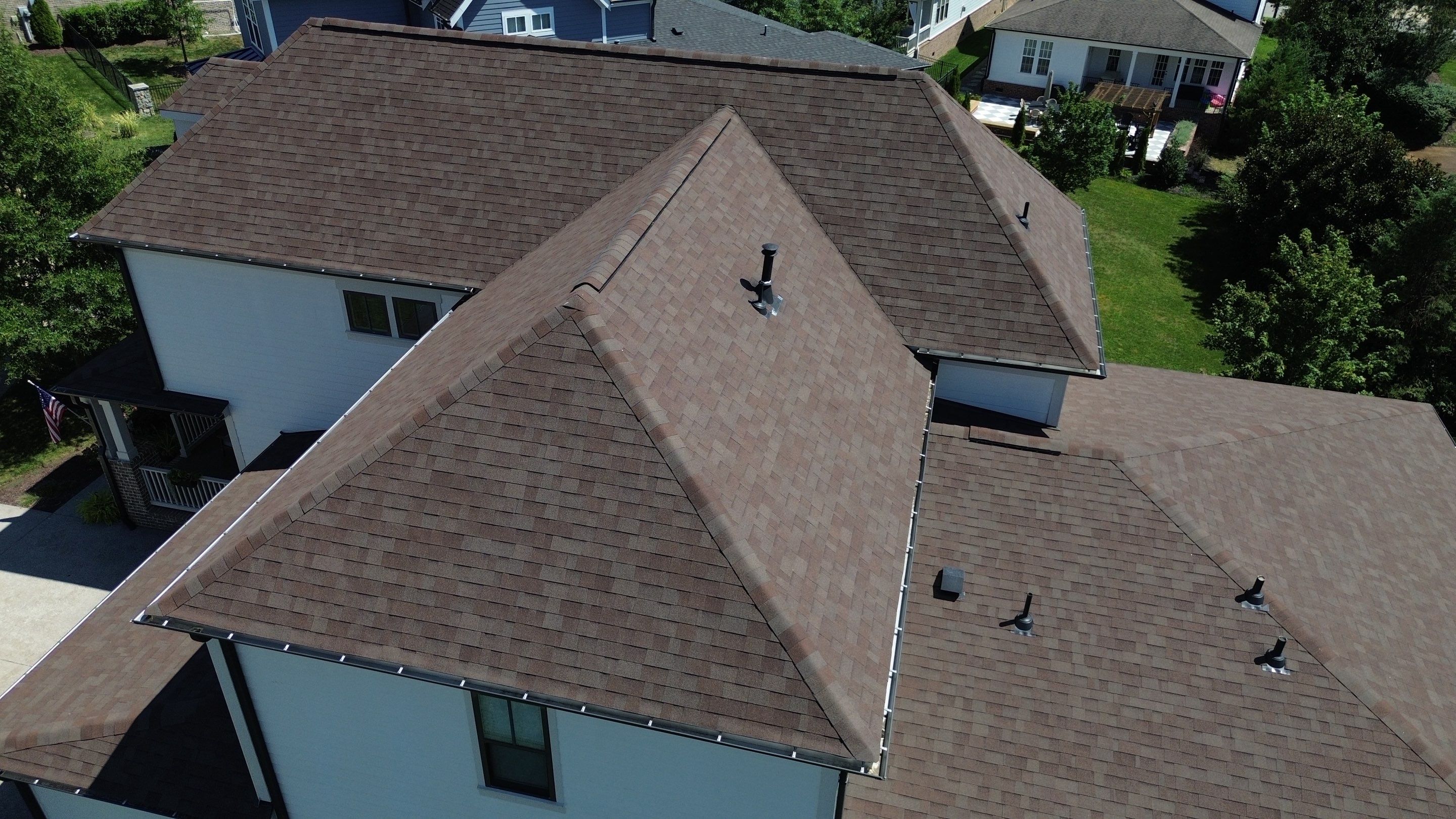 Architectural Shingle and Metal Roof Replacement in Franklin by Shinglesmiths Roofing