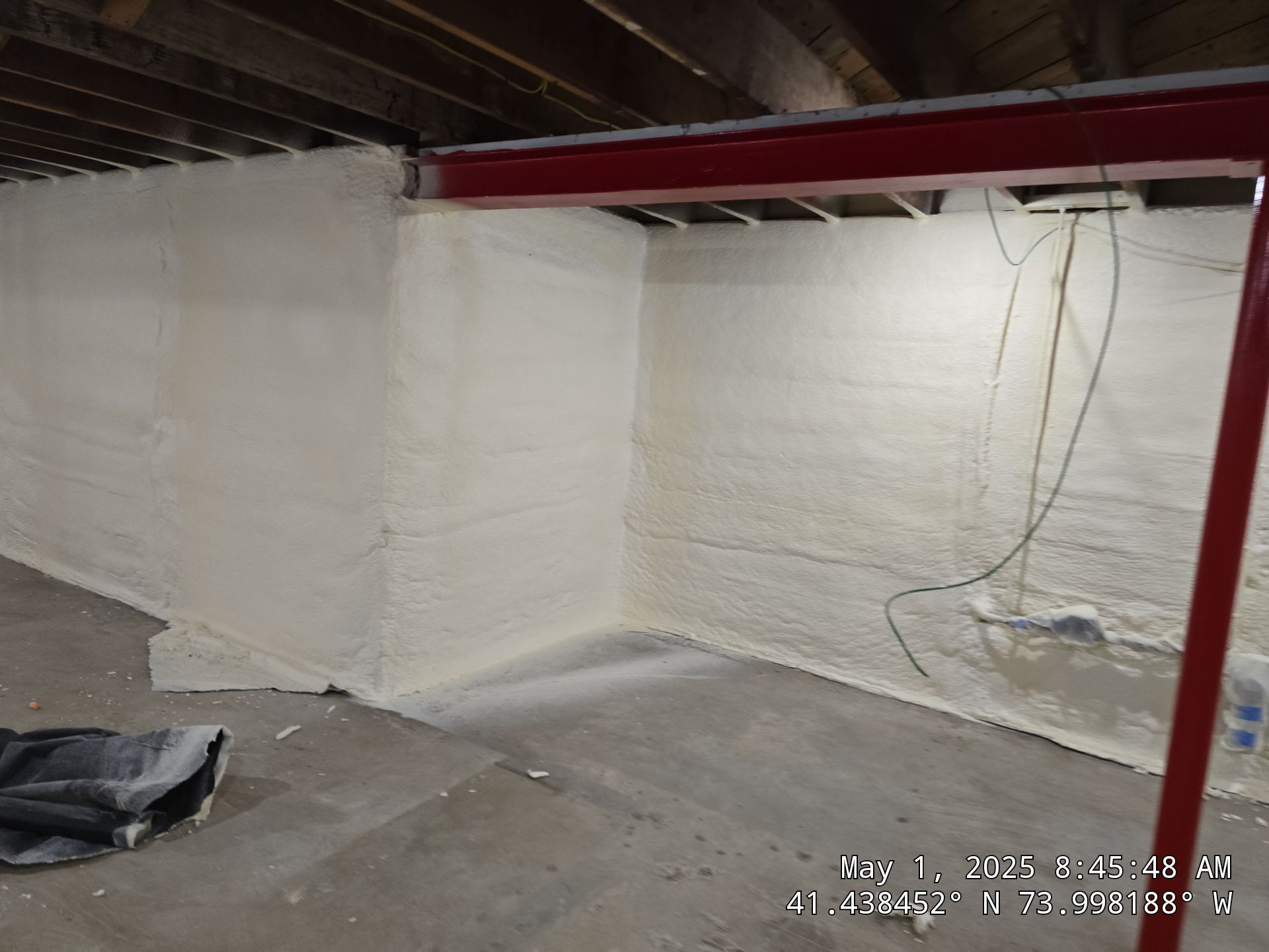 Attic Insulation using open cell spray foam by NYS Foam & Energy