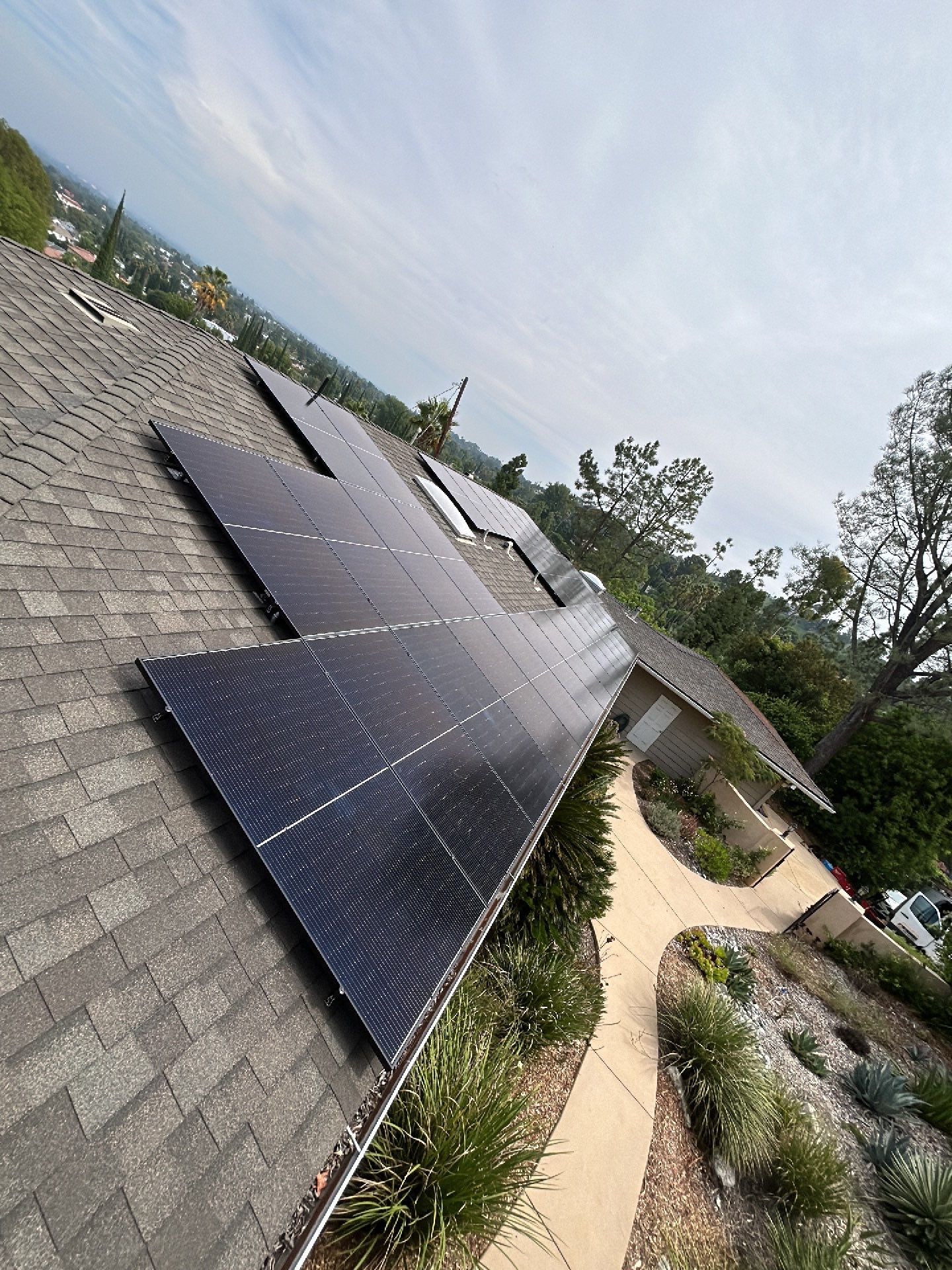 Solar Panel Installation and 200-Amp Electrical Service Upgrade in Los Angeles by AWS Solar