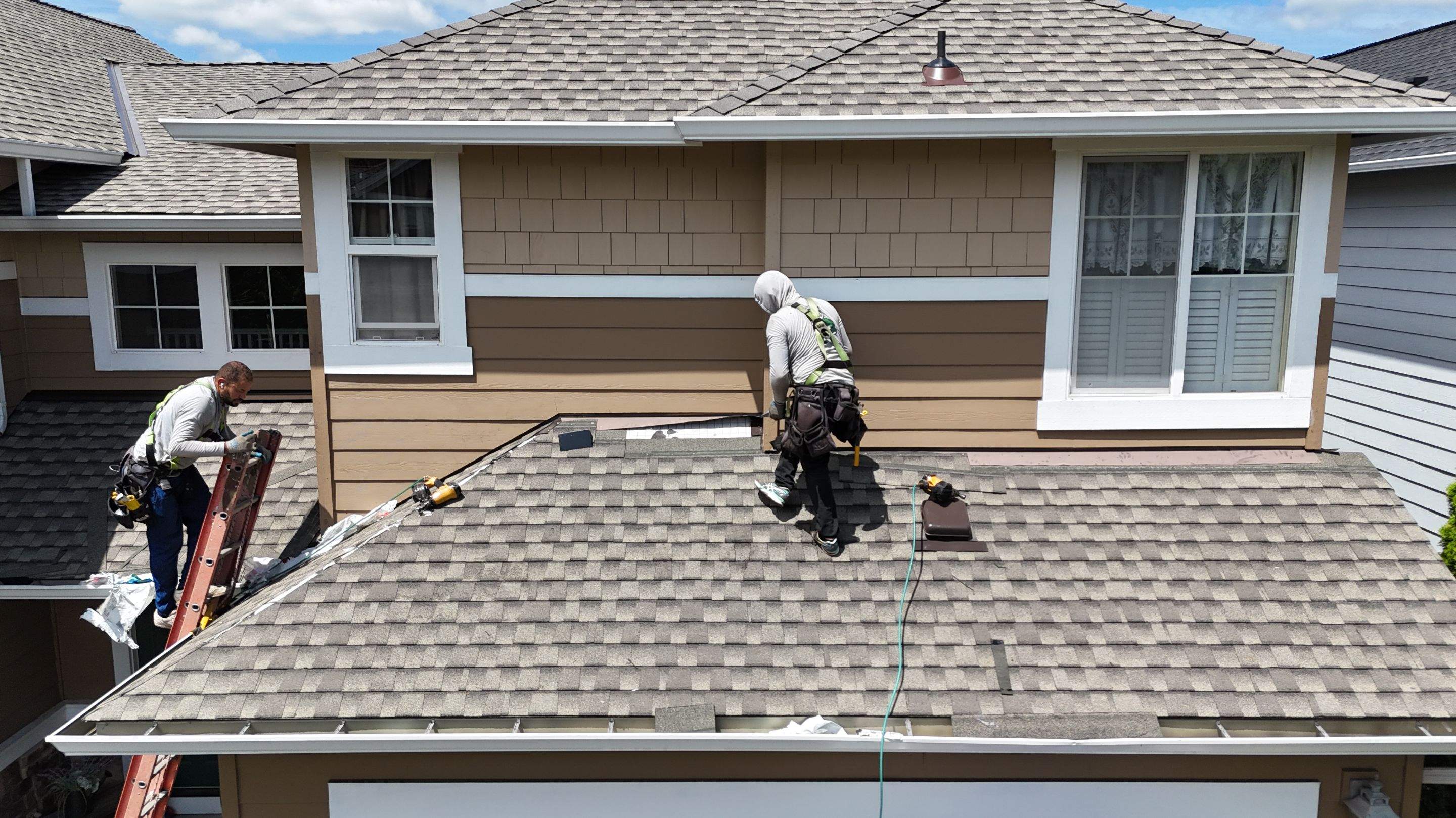 Residential Roofing Installation using GAF UHDZ Shingles by Roofing Formula LLC