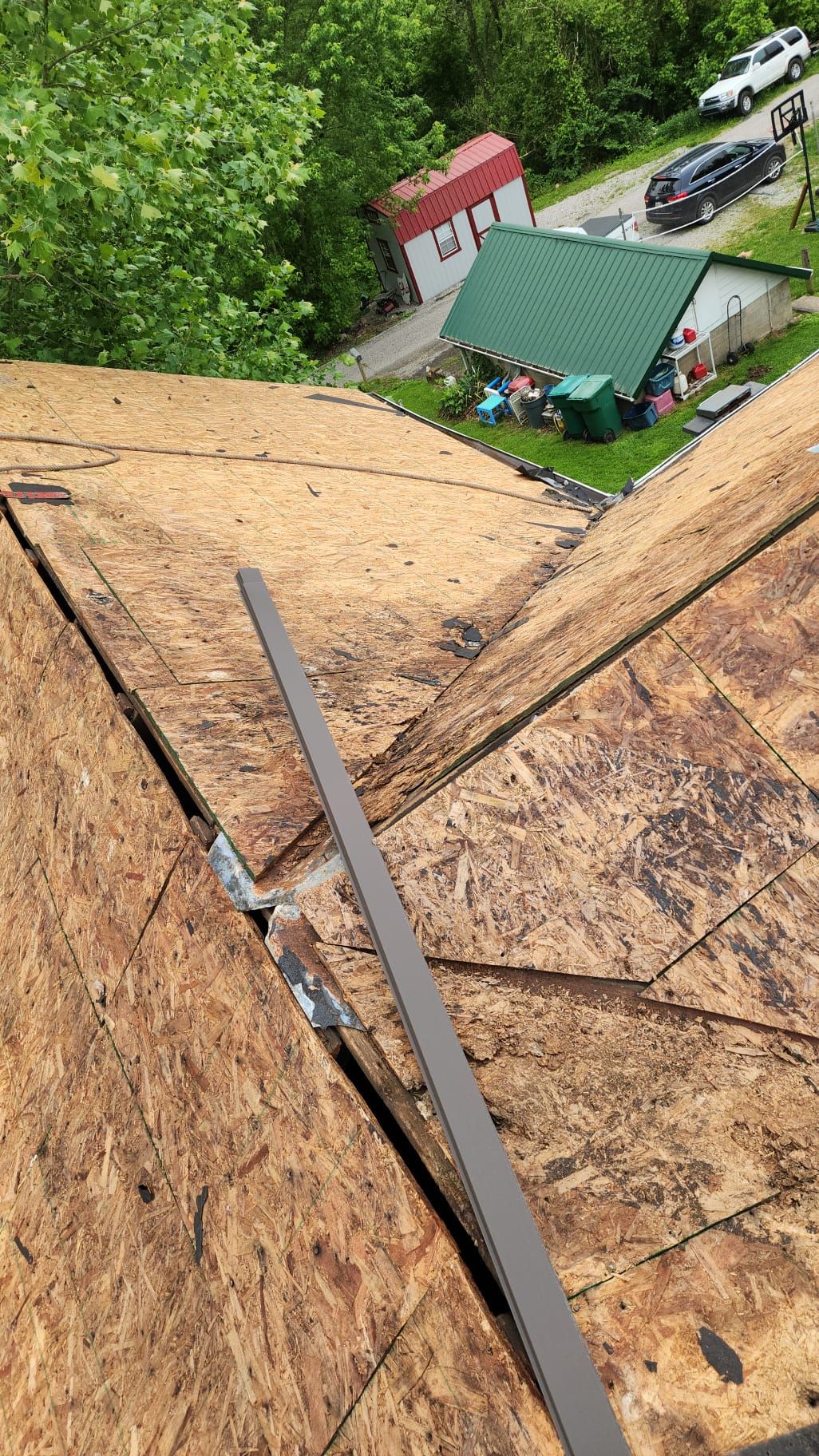 Residential Roofing Installation using GAF Timberline HDZ Williamsburg Slate by Rainstoppers Roofing