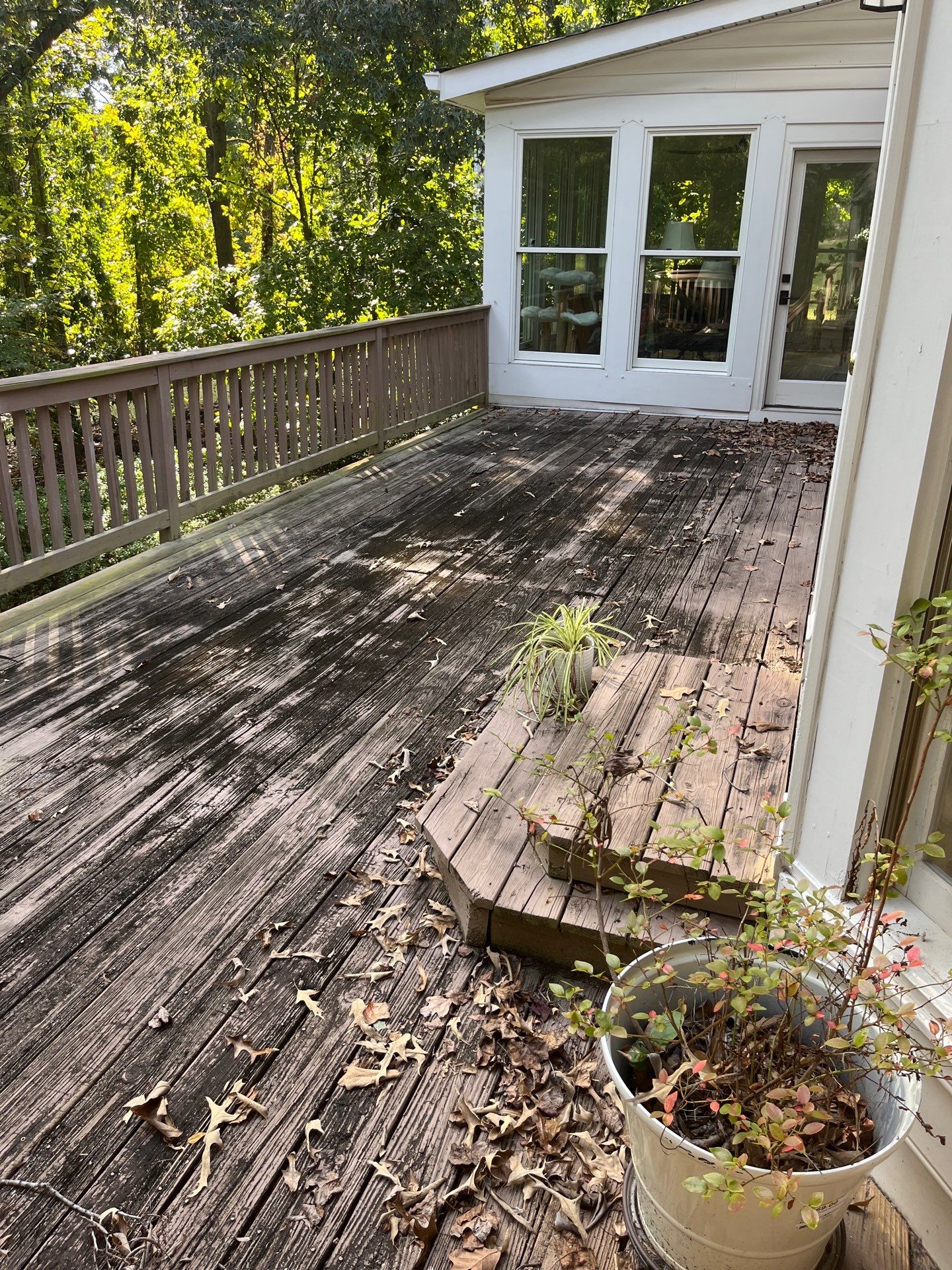 Deck Build and Screened-In Porch Install with Wild Hog 6' Black Mesh Panel Railing by Nelson Exteriors 