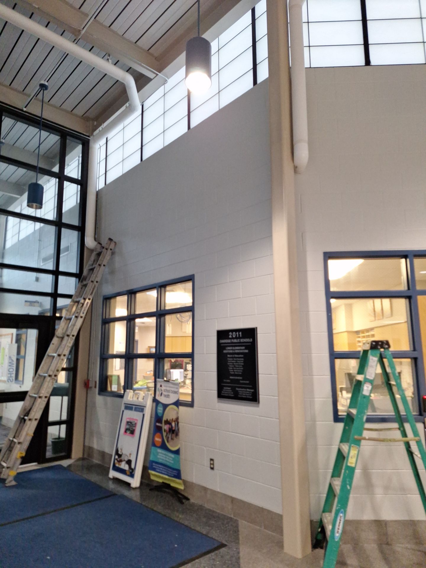 Interior Drywall Patching and repainting for Oakridge School district! by Gordon Painting