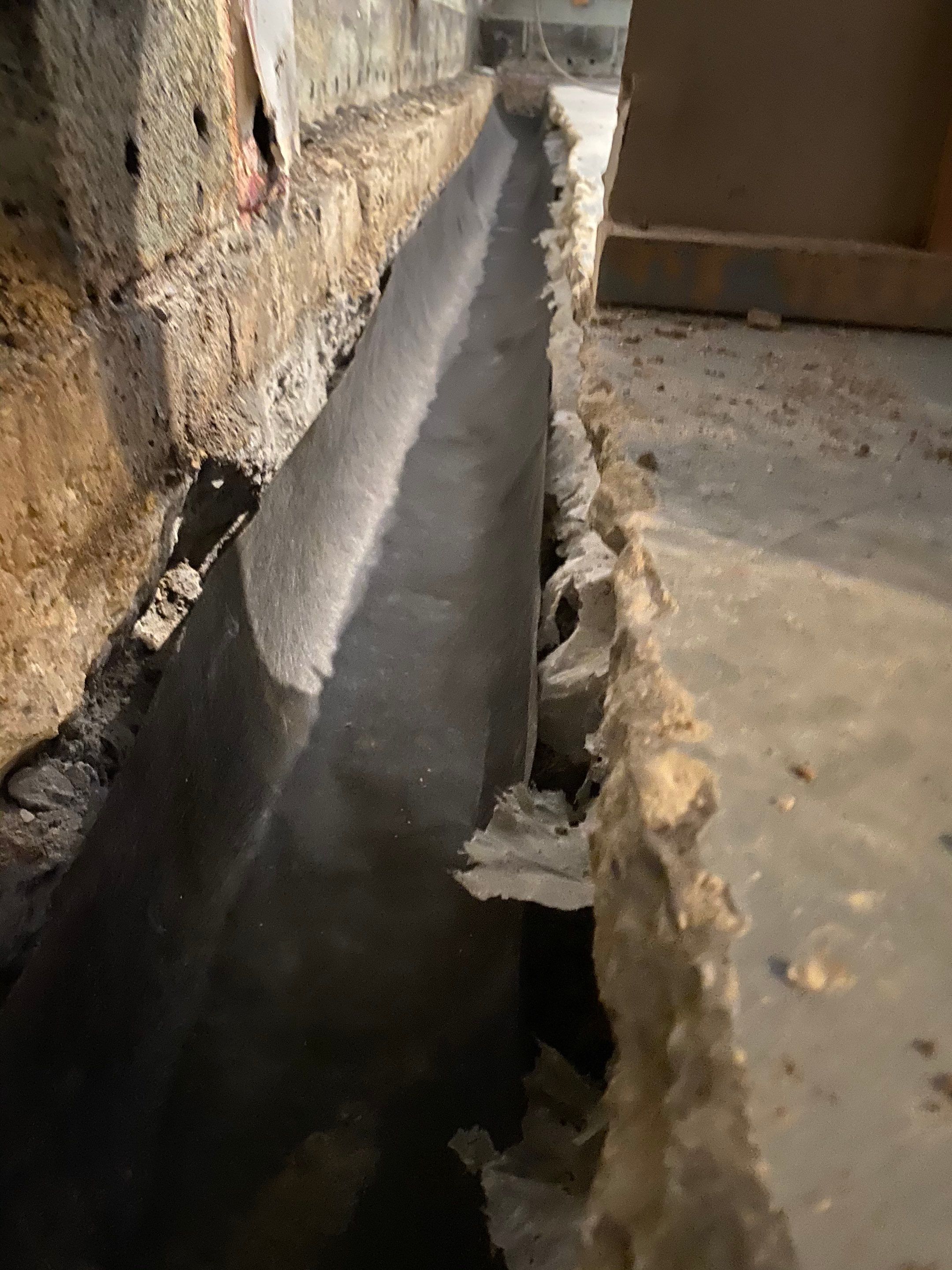 Interior French Drain Job in Cranford, NJ by Pure Service Pro, LLC 
