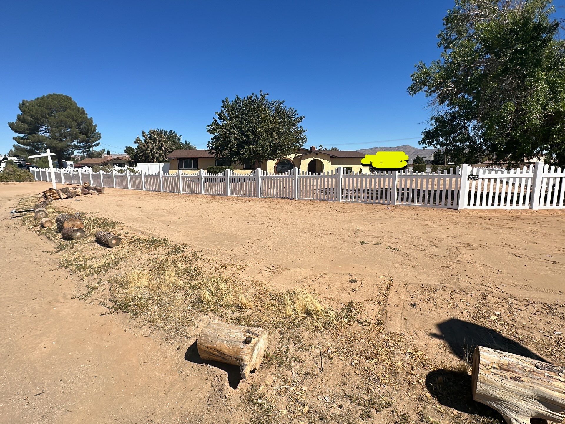 White picket fence  by Fence Guys Inc. 