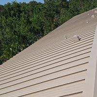 24ga 1.5" Mechanical Seam Sierra Tan by Total Roofing System The Metal Roof Experts