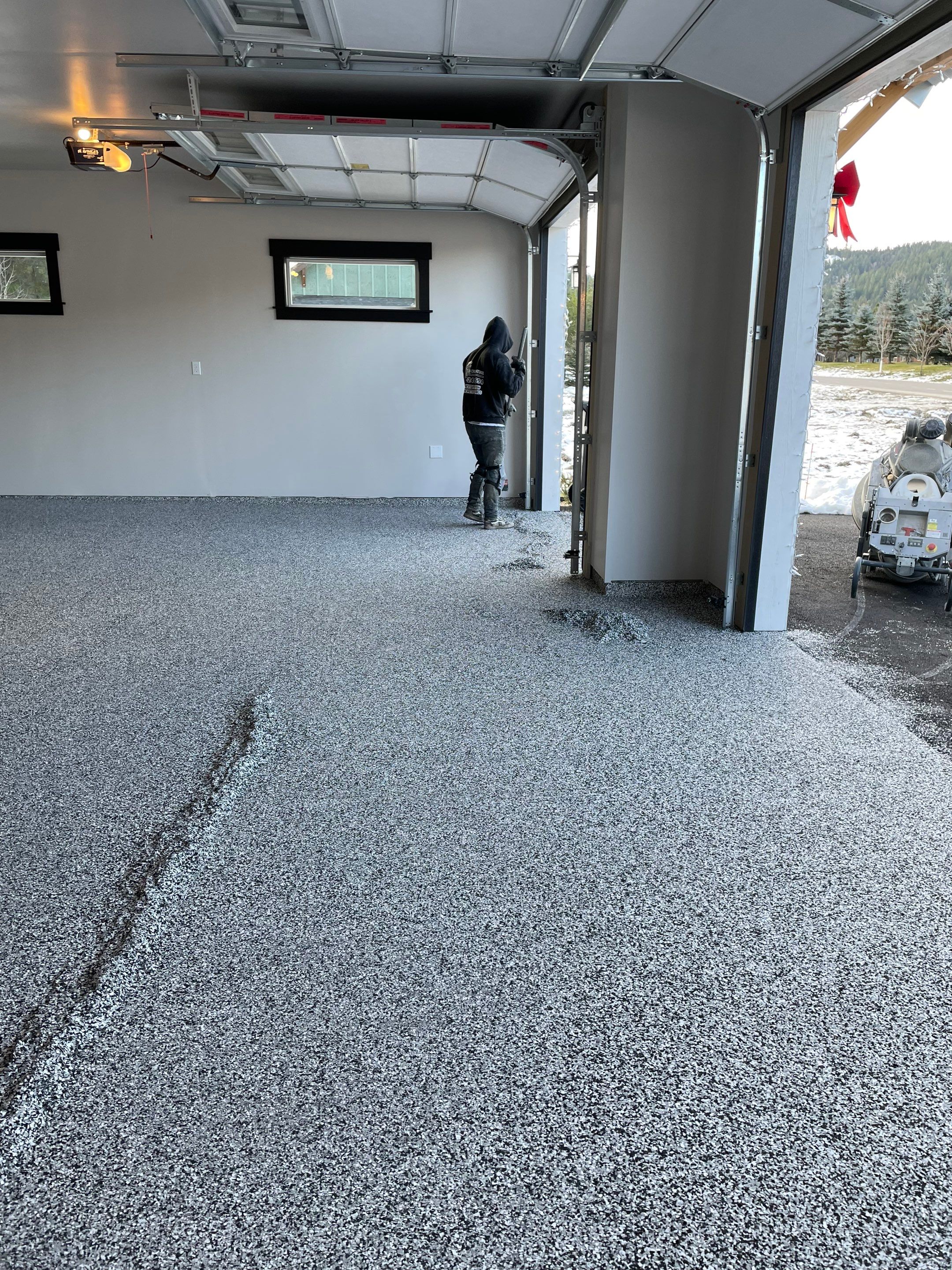 Garage Transformation using Domino and The Penntek Evolution System by Croc Coatings, LLC