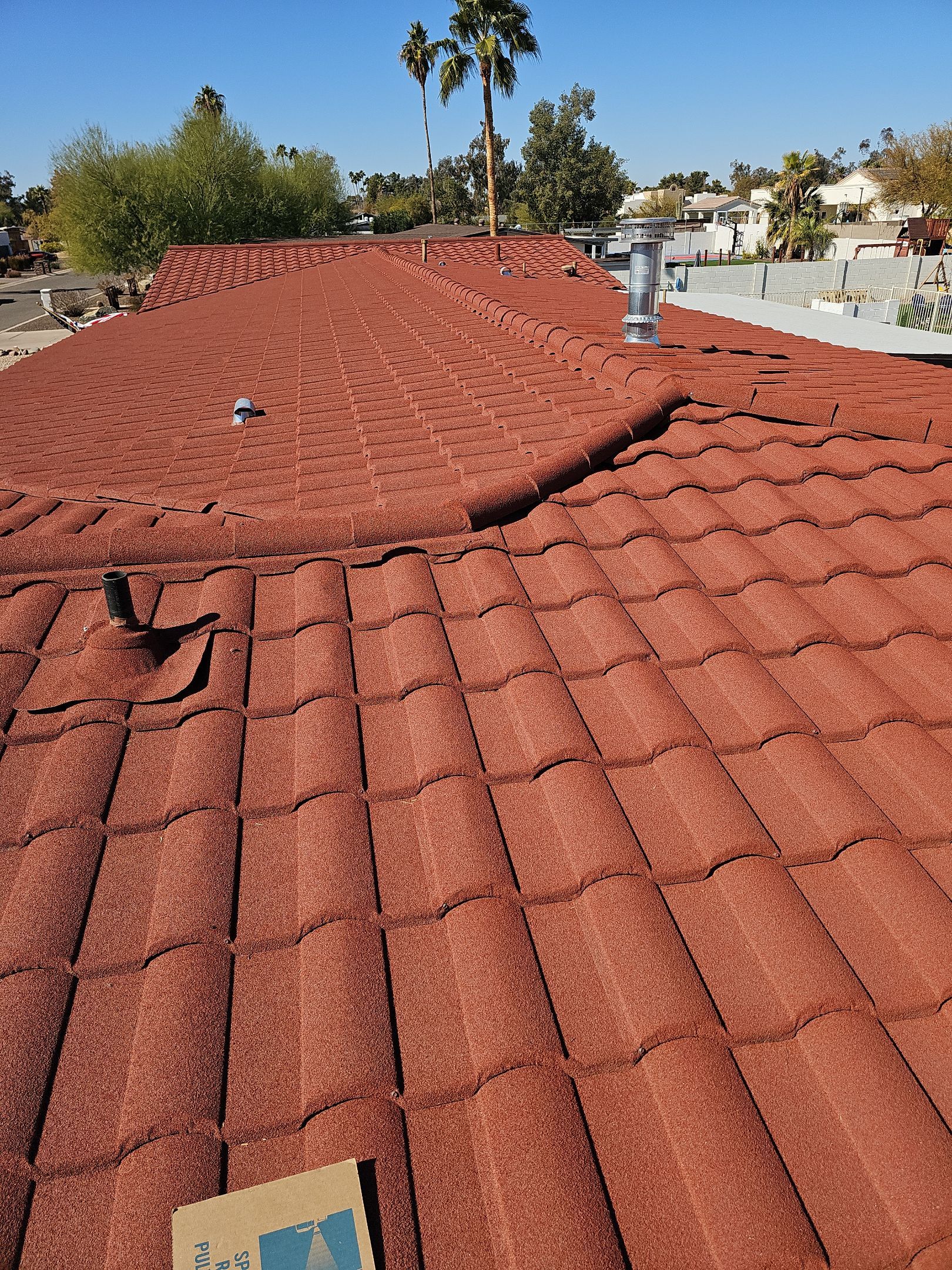 Terracotta Stone Coated Steel by Reimagine Roofing