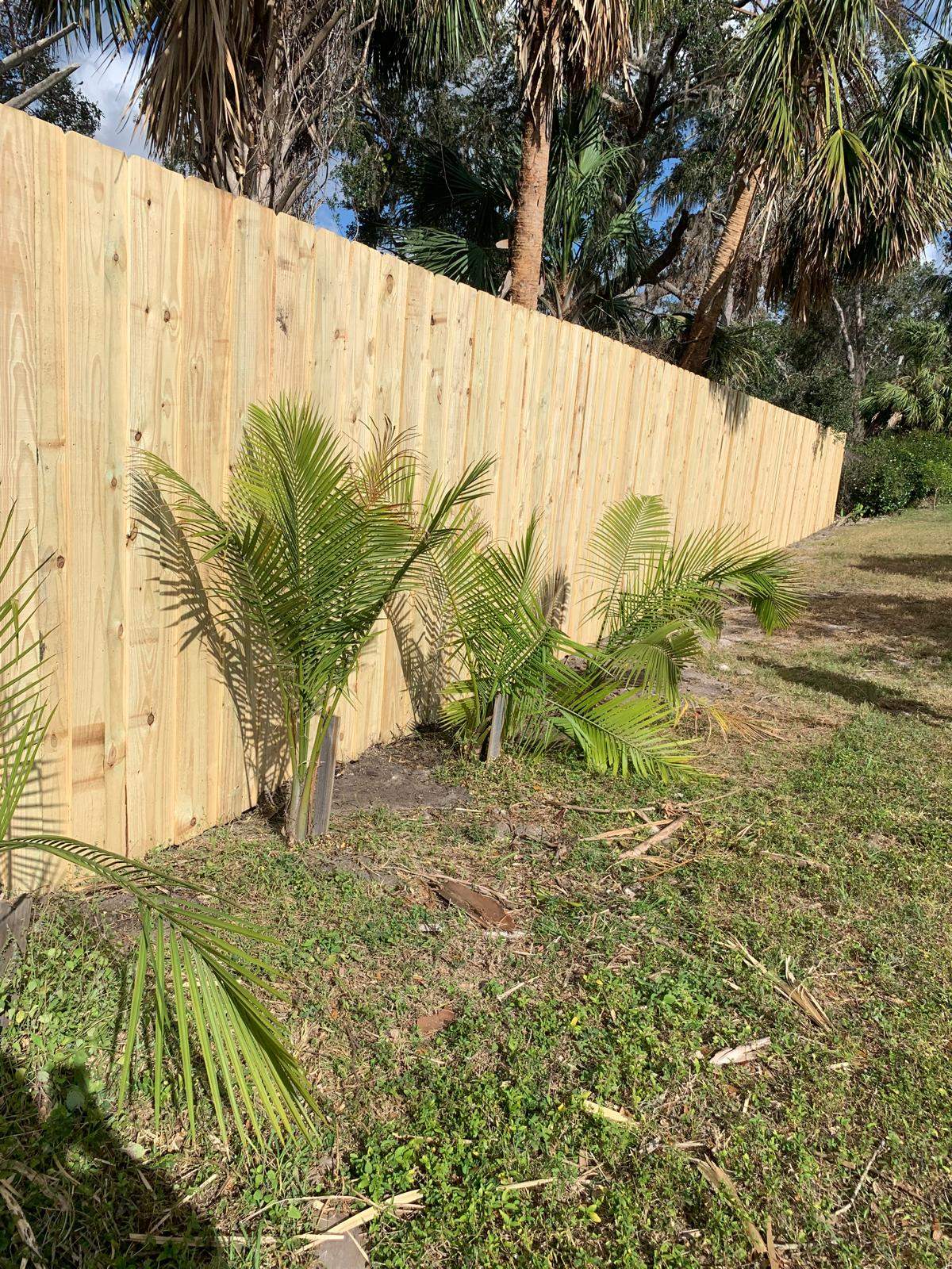 Pressure-Treated Wood Privacy Fence Installation in Sarasota by True Fence LLC