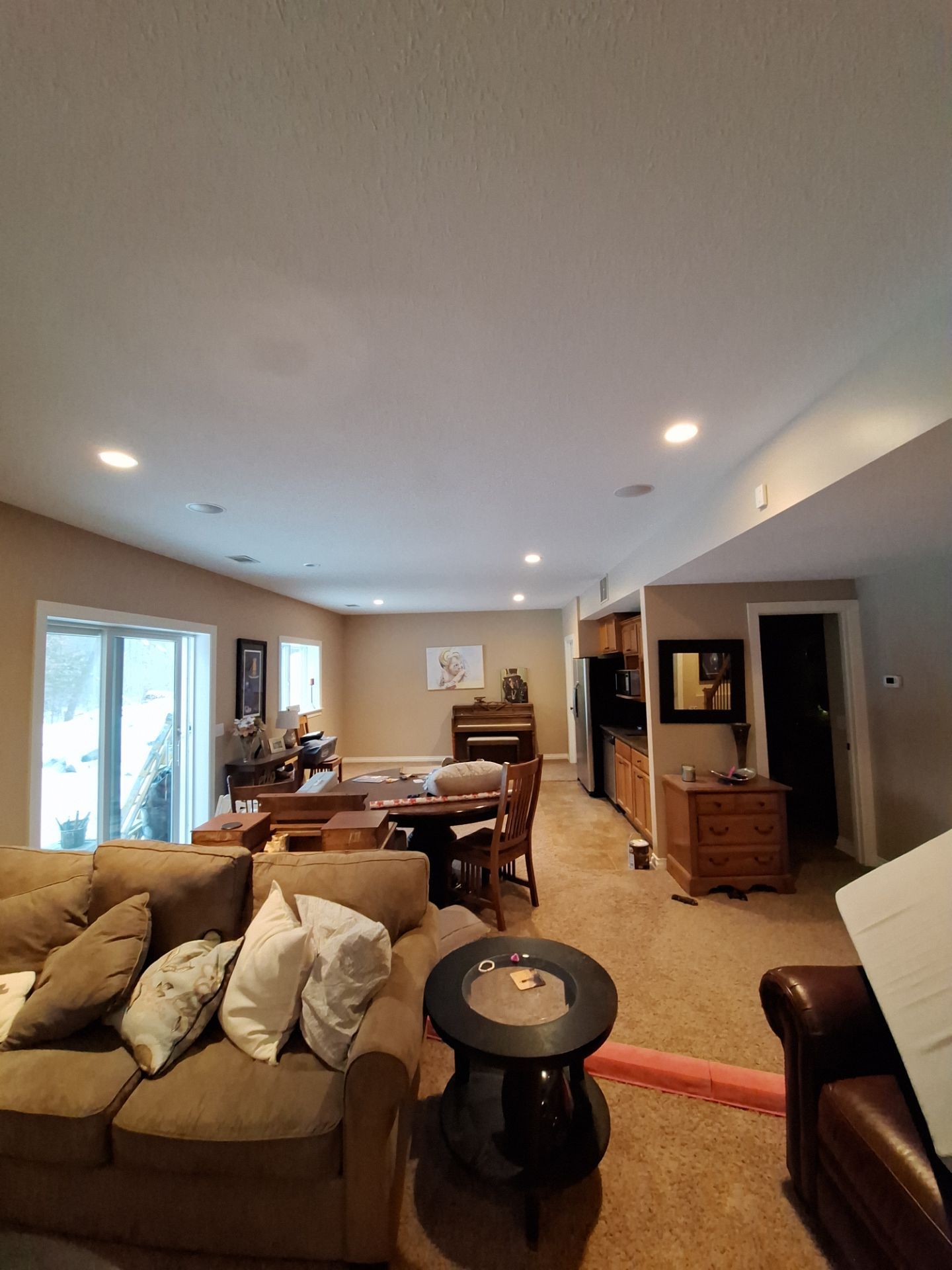 Basement Ceiling & Wall Repair + Interior Painting in Grand Haven, Michigan by Gordon Painting