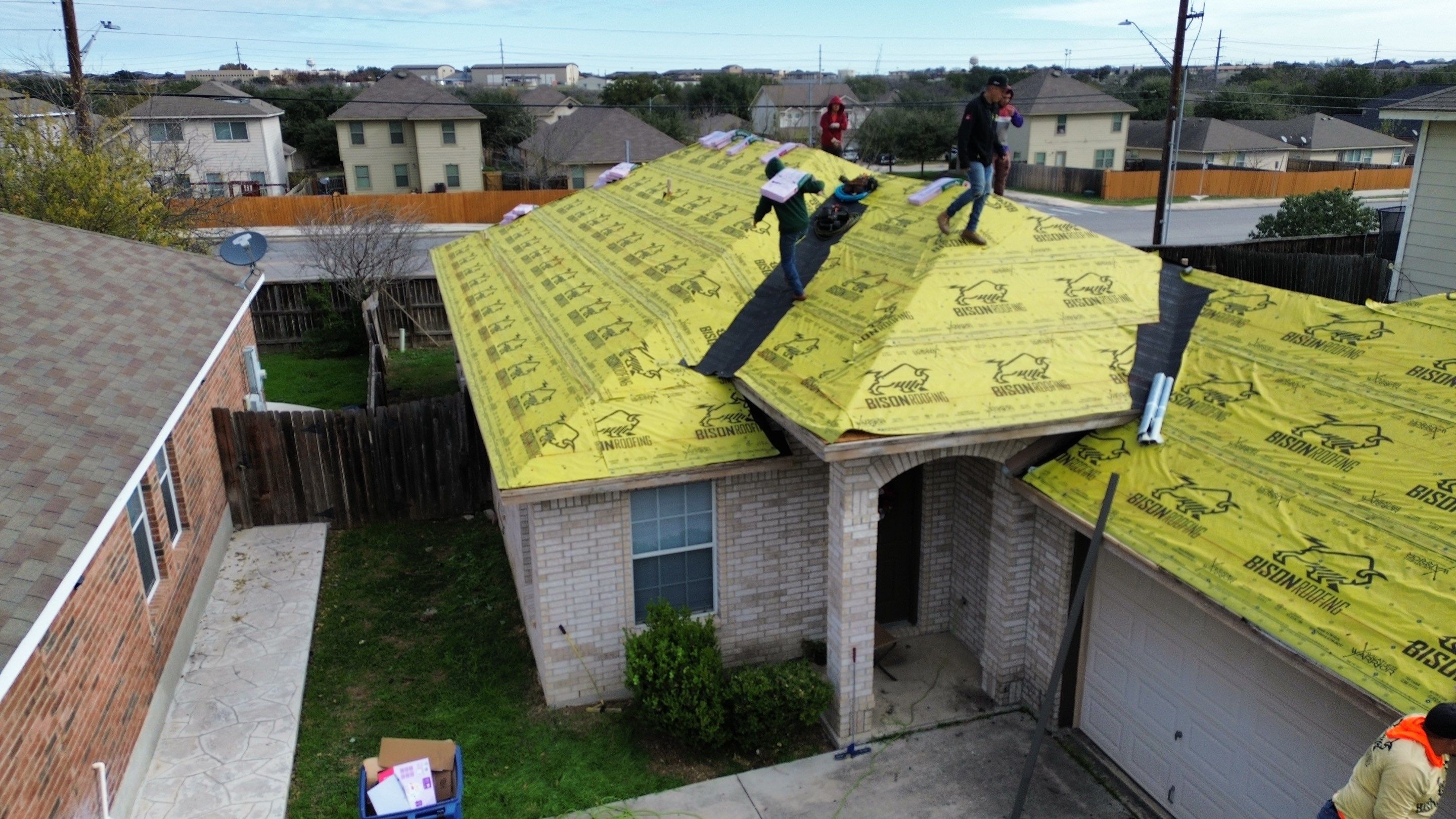 San Antonio Roof Project by Bison Roofing  