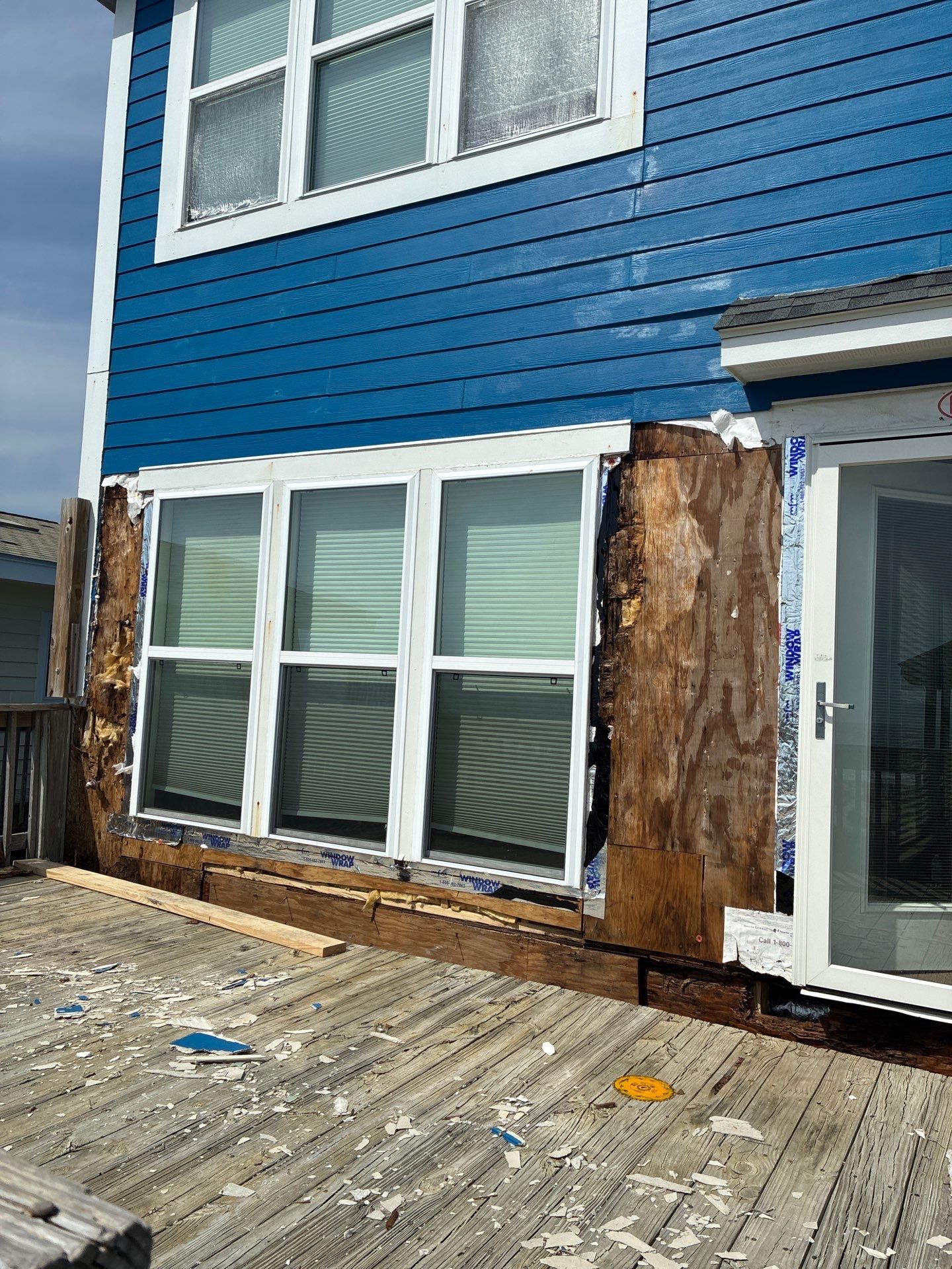 Oceanfront Structural Repair and Exterior Rebuild in Oak Island NC | RGR Construction and Roofing, LLC by RGR Construction and Roofing, LLC