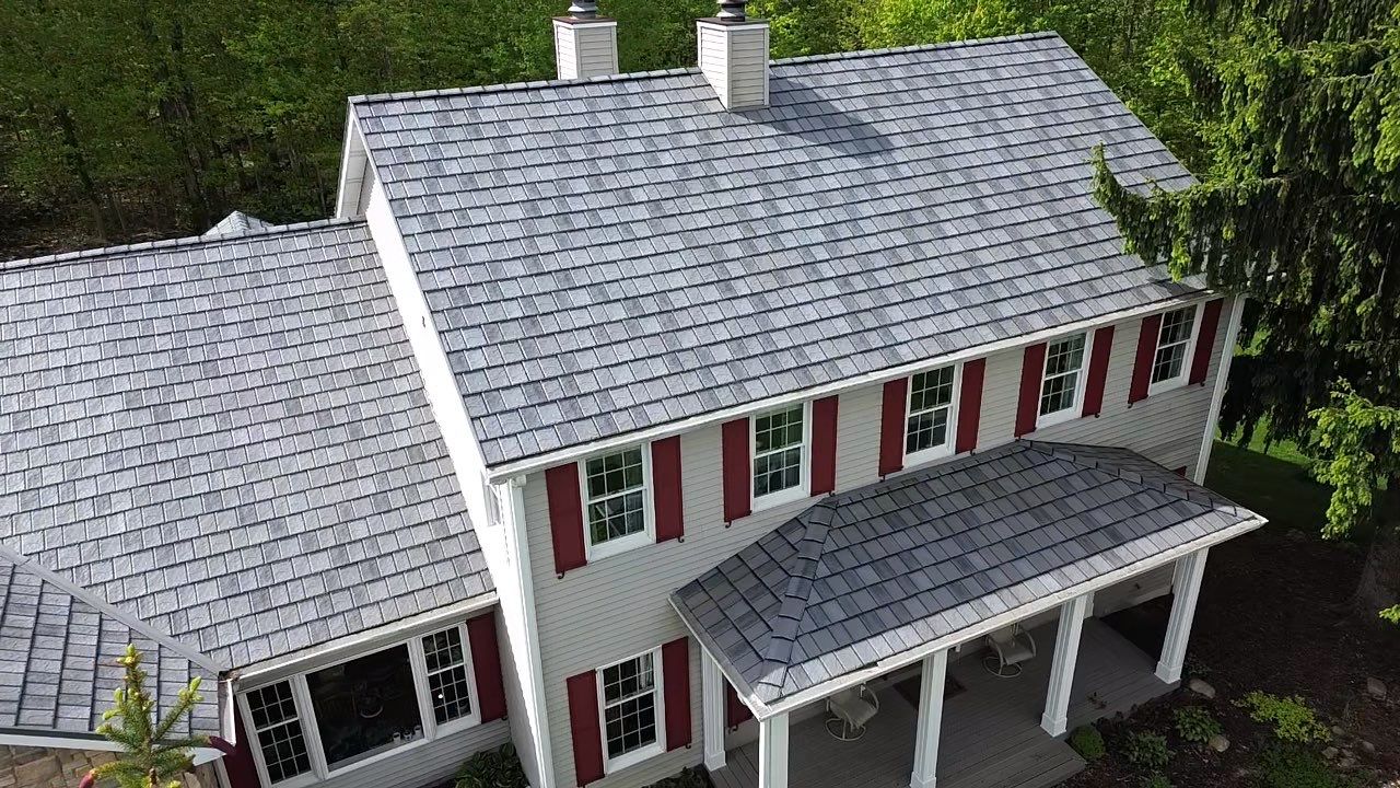 EDCO ArrowLine Slate Metal Shingles | Churubusco, Indiana by 4Ever Metal Roofing