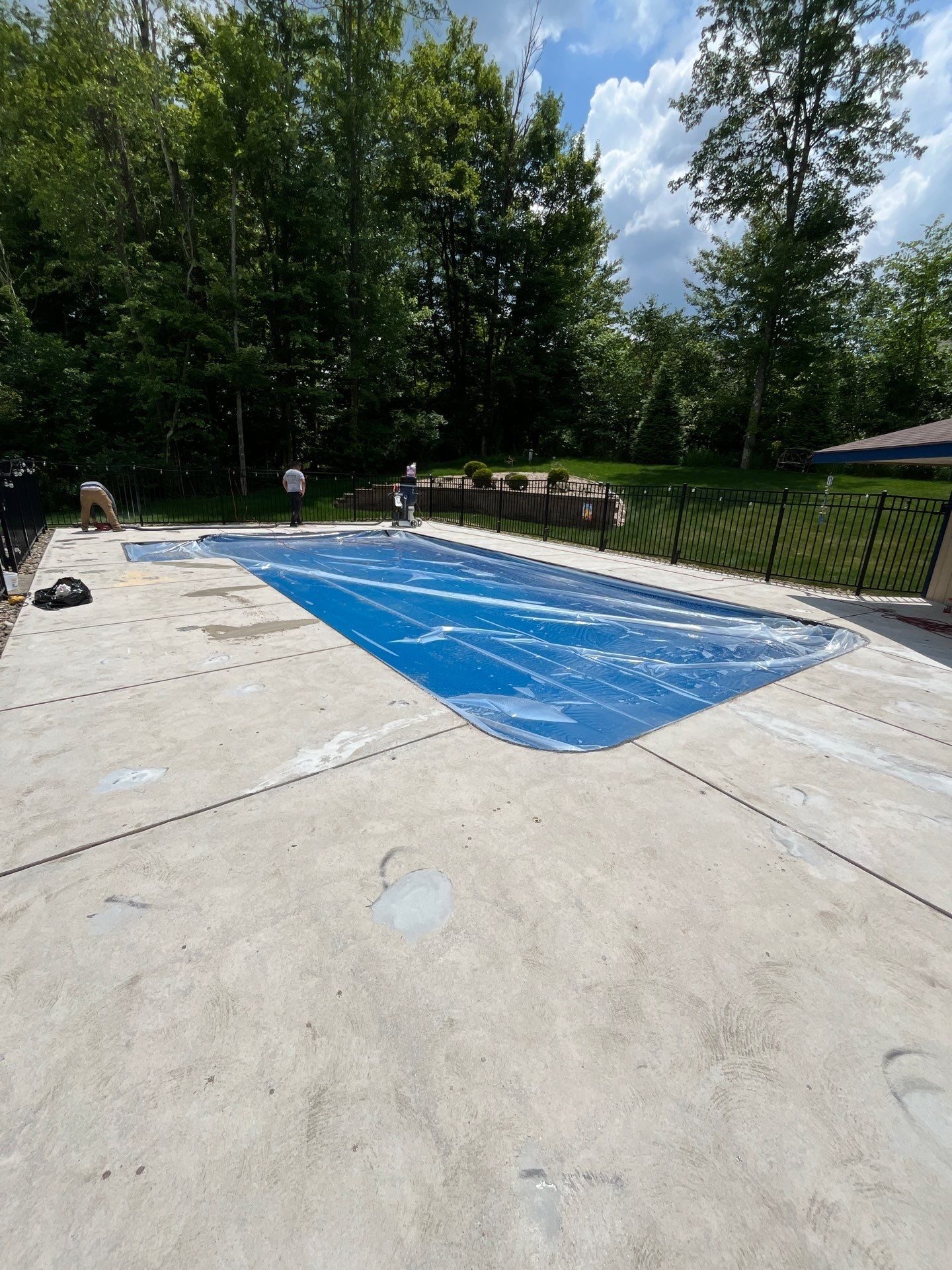 Oxford Pool Deck Project in Baden by Floors in a Day, Inc
