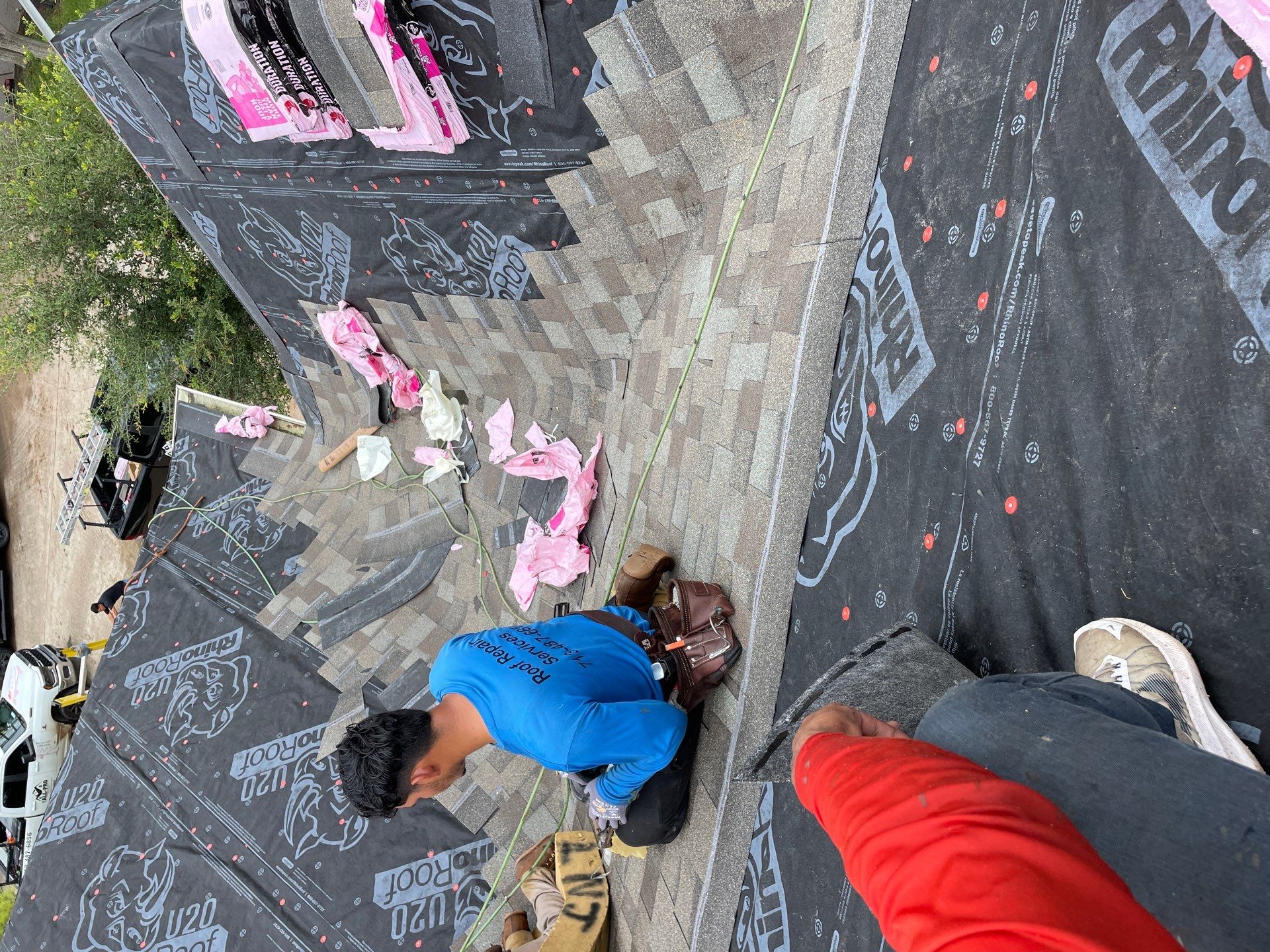 Residential Roofing Installation using Owen's Corning Duration (Lifetime) Shingles by Roof Repair Company