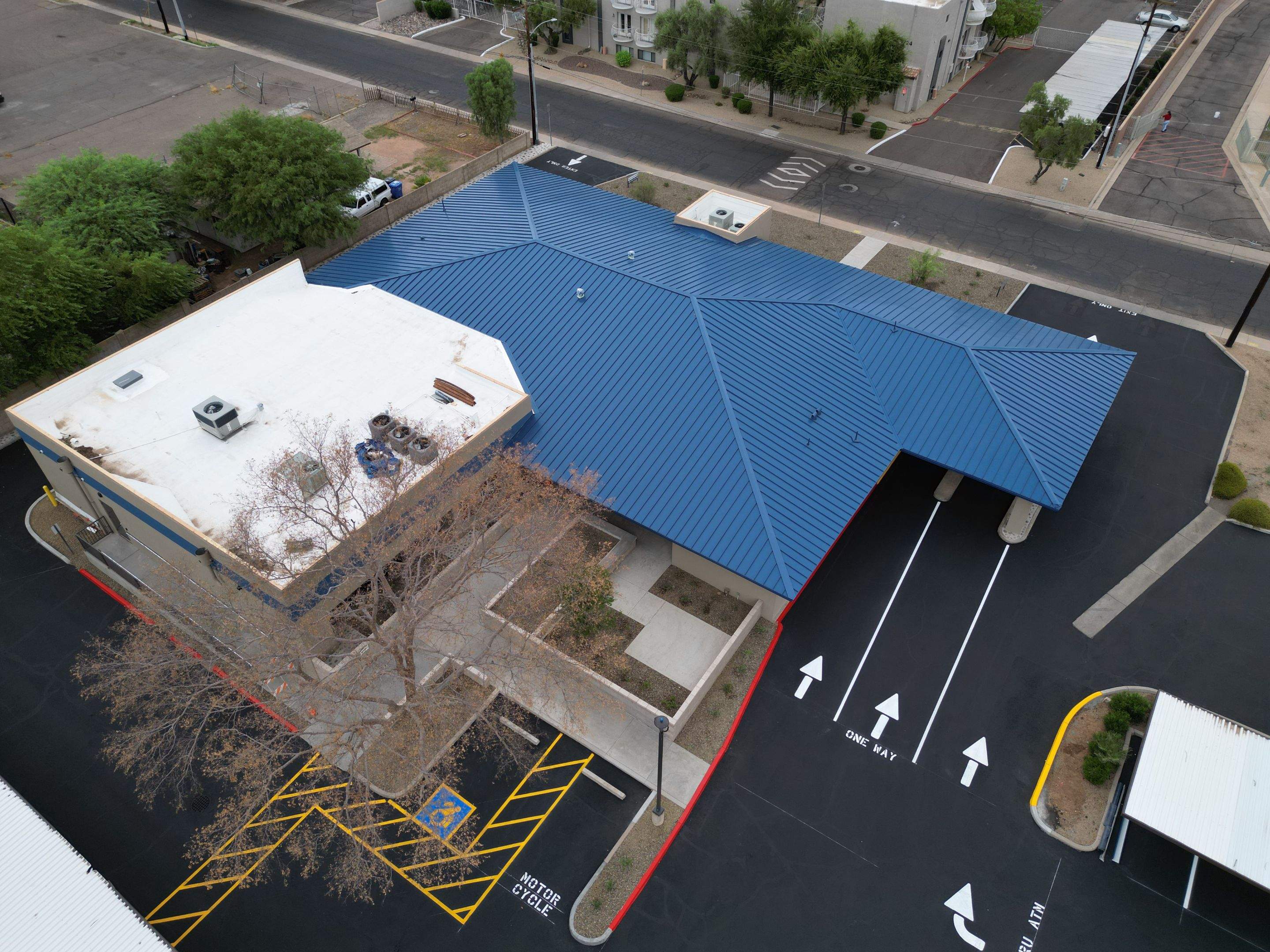 Regal Blue Standing Seam by Reimagine Roofing