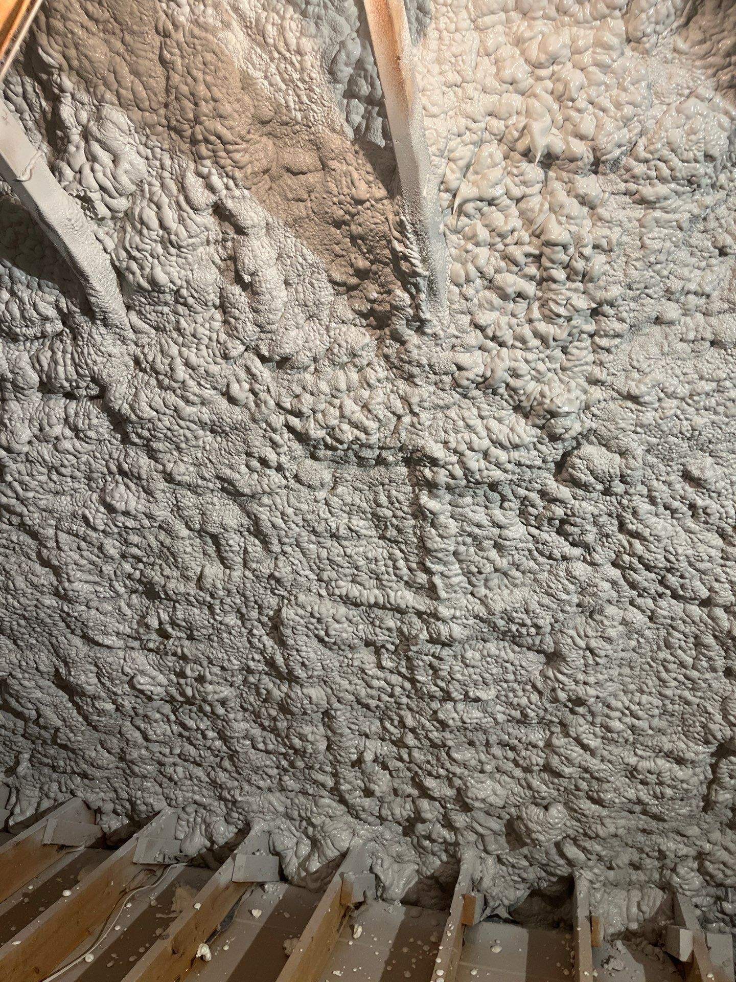 Attic Insulation using open cell spray foam by NYS Foam & Energy