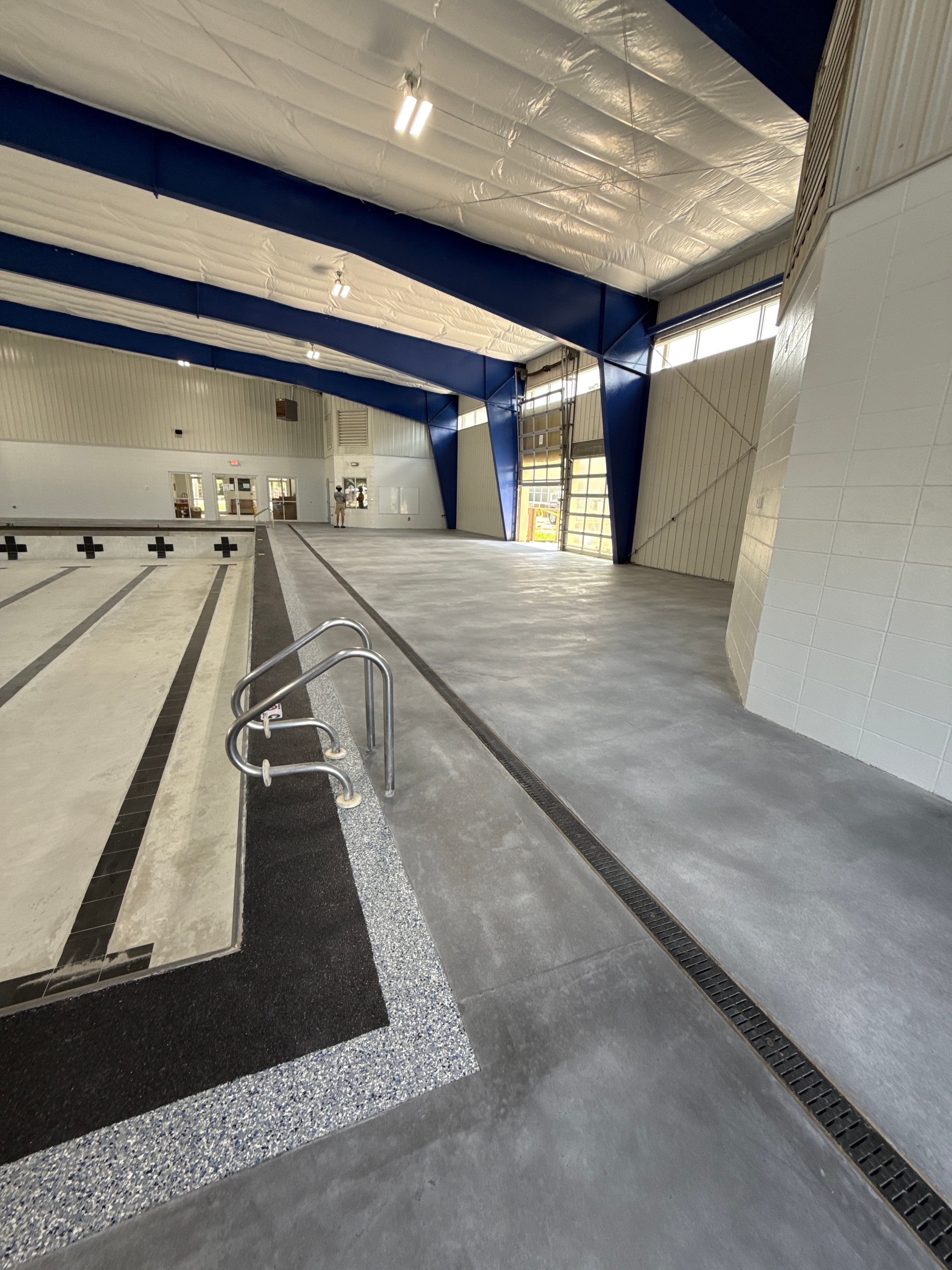 Commercial Pool Deck Restoration in Fairhope by Cornerstone Hard Surface Restoration