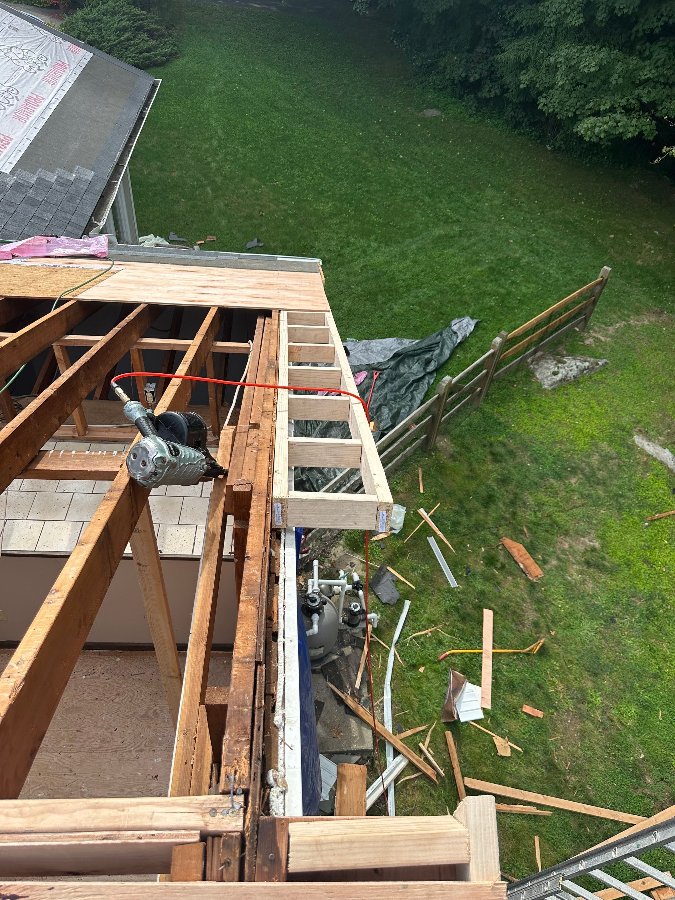 Residential Roofing Installation using Owens Corning TruDefinition Duration AR - Onyx Black & New Siding Using Mainstreet Charcoal Gray by A Plus Exterior