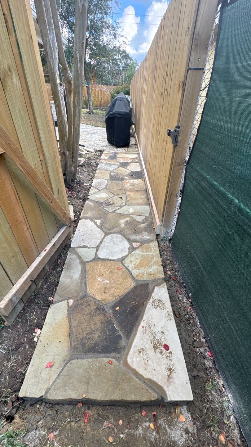 Project Case Review: Flagstone Walkway & Property Access Restoration by Texas Urban Elements