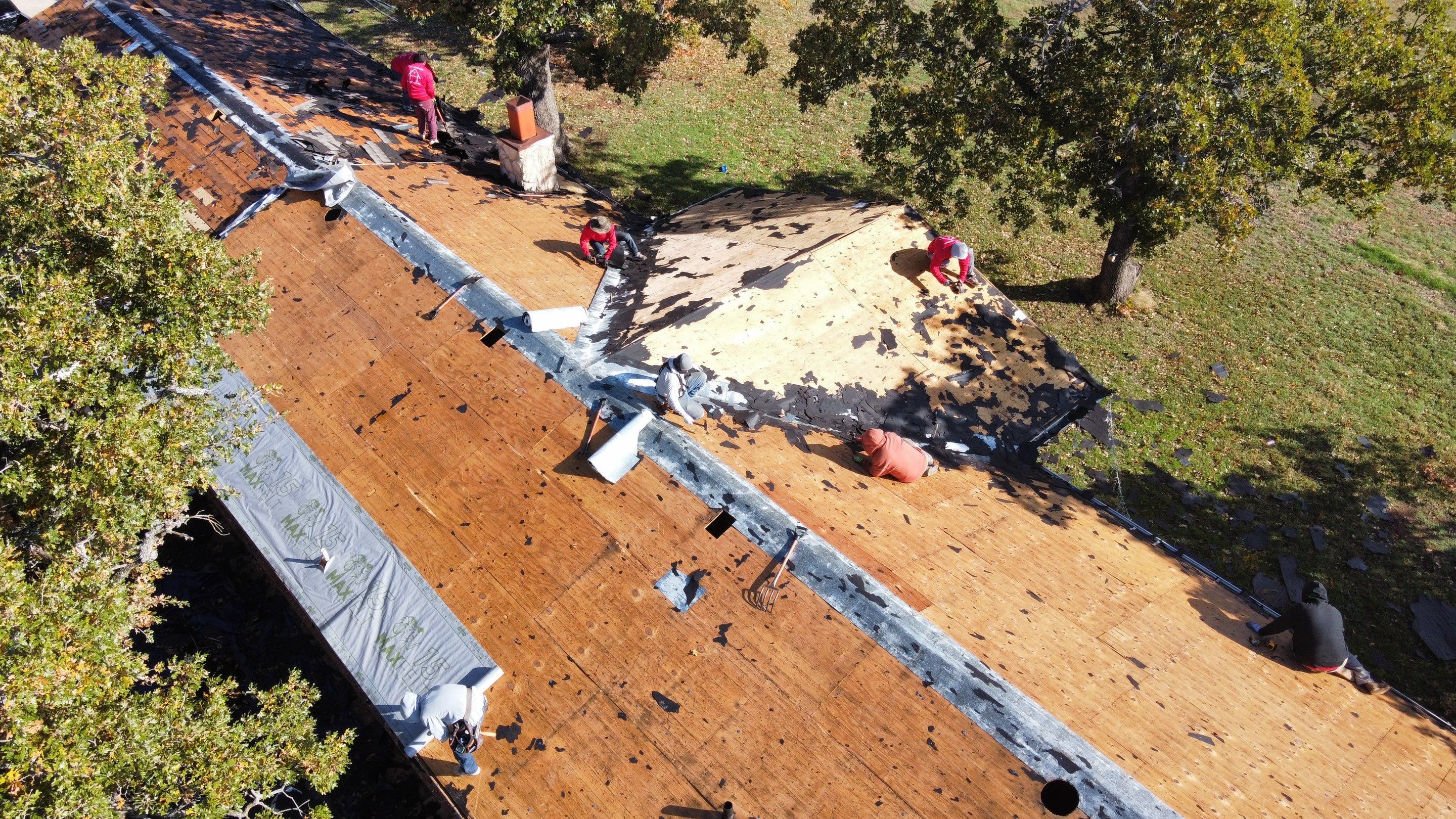 Residential Roofing Installation using GAF Natural Shadow  by A & H Roofing and Contracting
