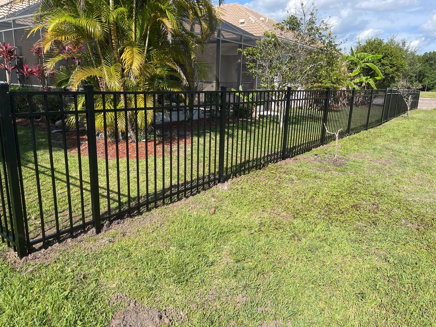 Bradenton, FL  4ft. Tall 3-Rail Black Aluminum Fence by Asap fence and gates, LLC