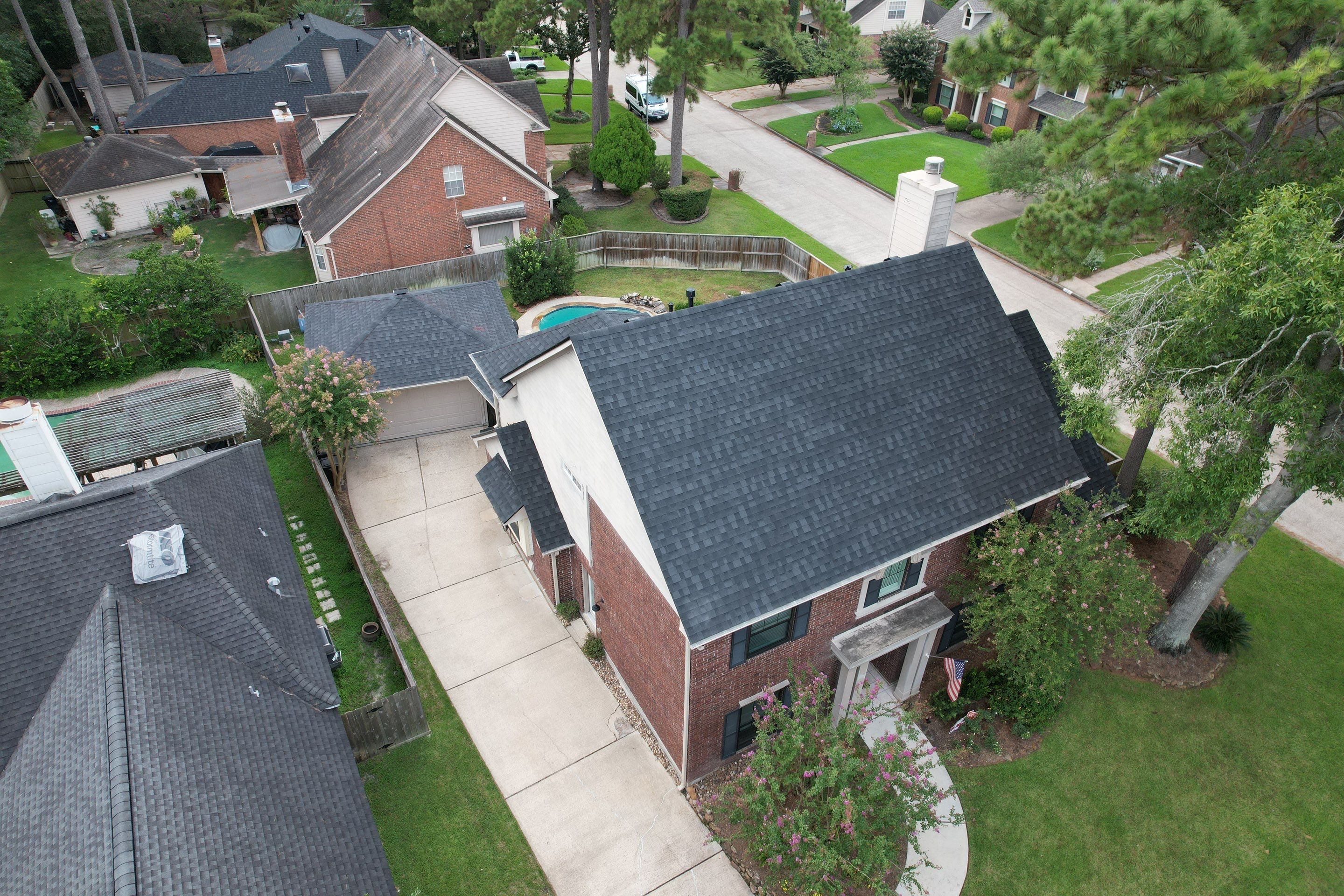 IKO Dynasty Granite Black by STX Roofing