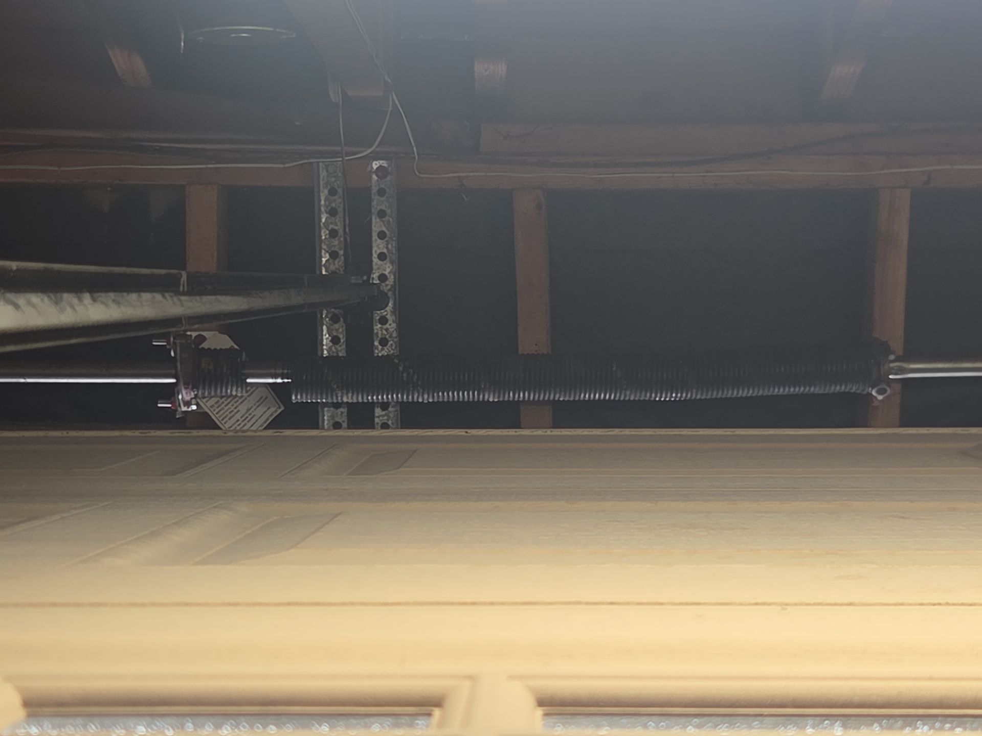 Single spring replacement and track reset and alignment in Danville, CA by Valiant Garage Door