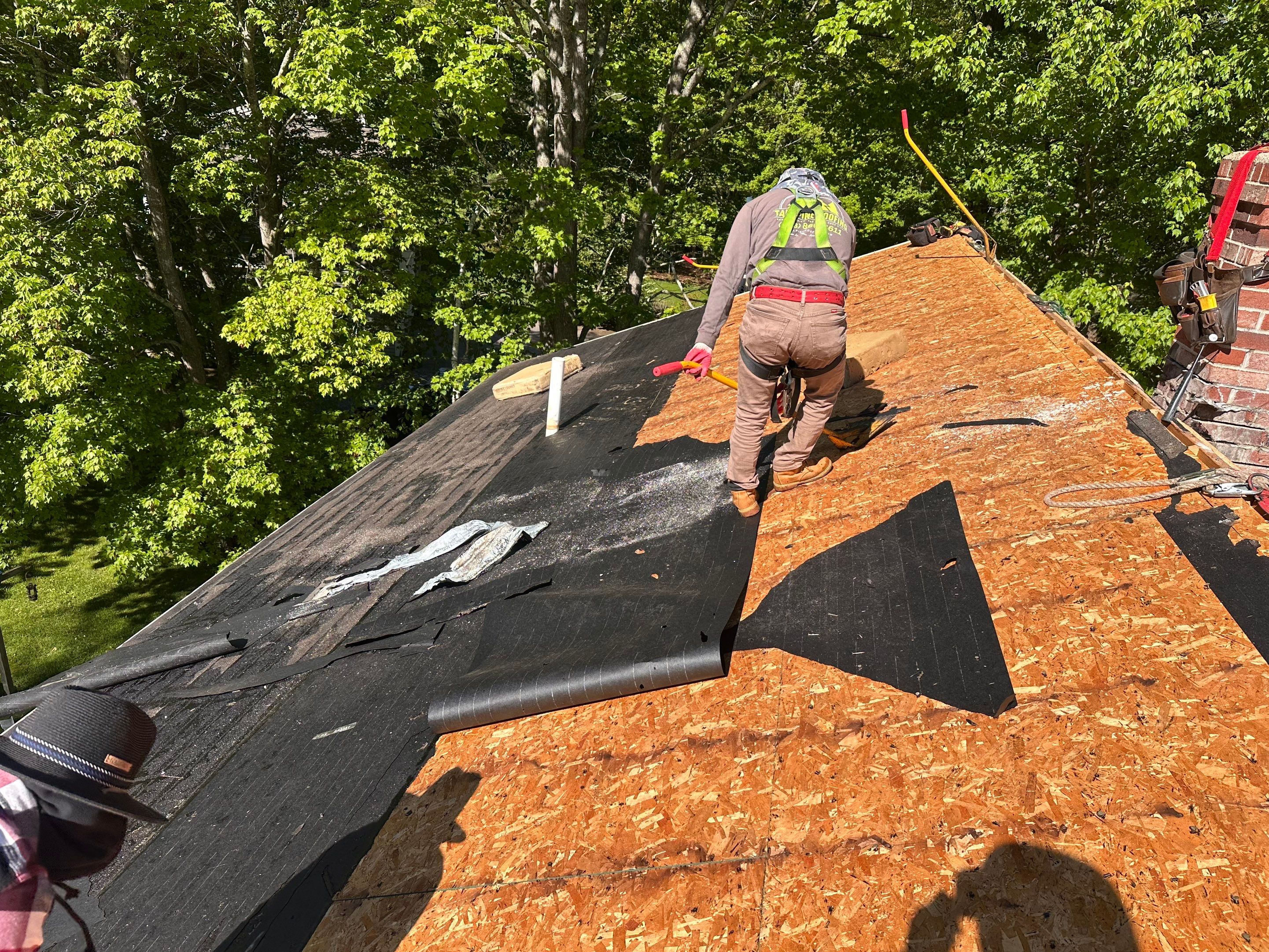 Complete Residential Roofing Installation and Chimney Reflash in Ogunquit by Tall pine roofing