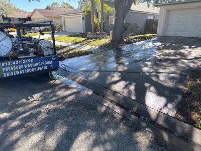 Concrete Driveway & Sidewalk Cleaning – Peppermill IV at Providence Lakes, Brandon, FL