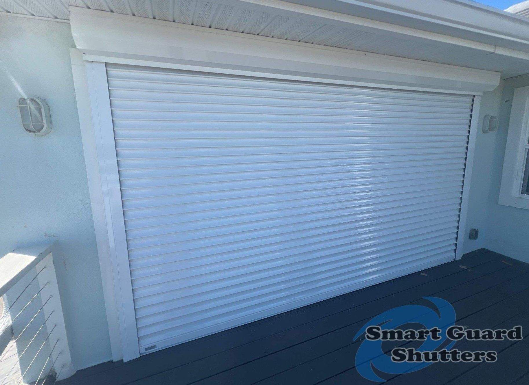 Rolling Shutters in White by Smart Guard Shutters
