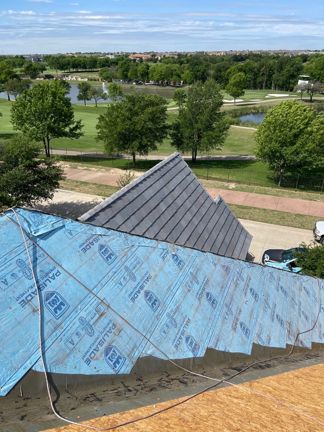 Roof Replacement using Davinci Bell Slate Shingles by Elite Roofing LLC