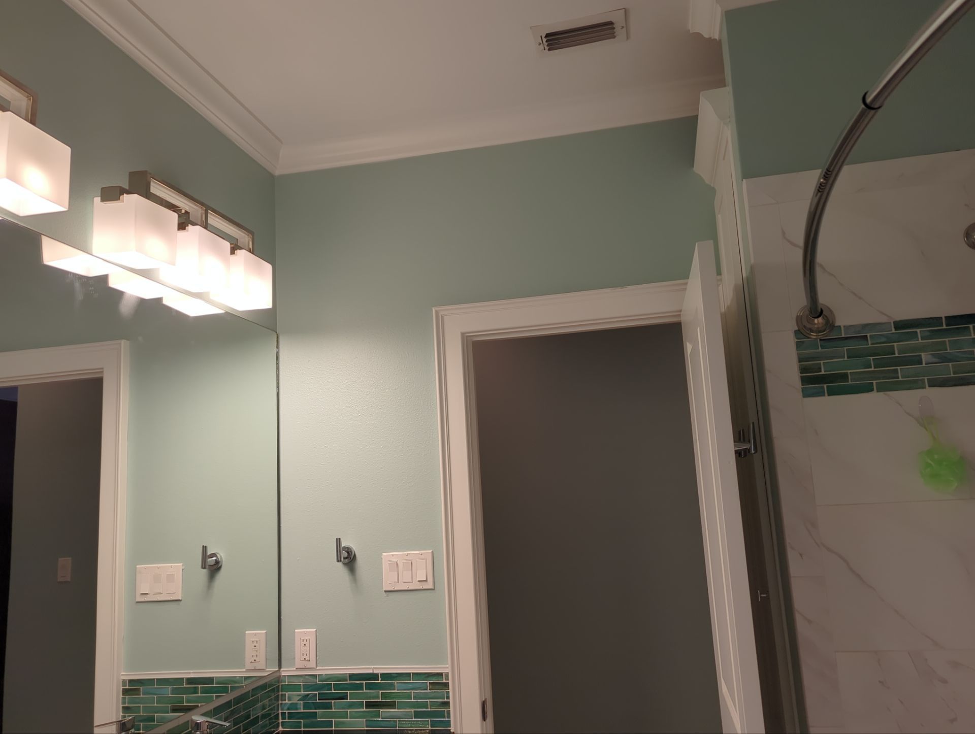 Interior Painting in Tyler, TX | Vivid Blue Rooms & Bathroom Refresh by Quality Coats Painting