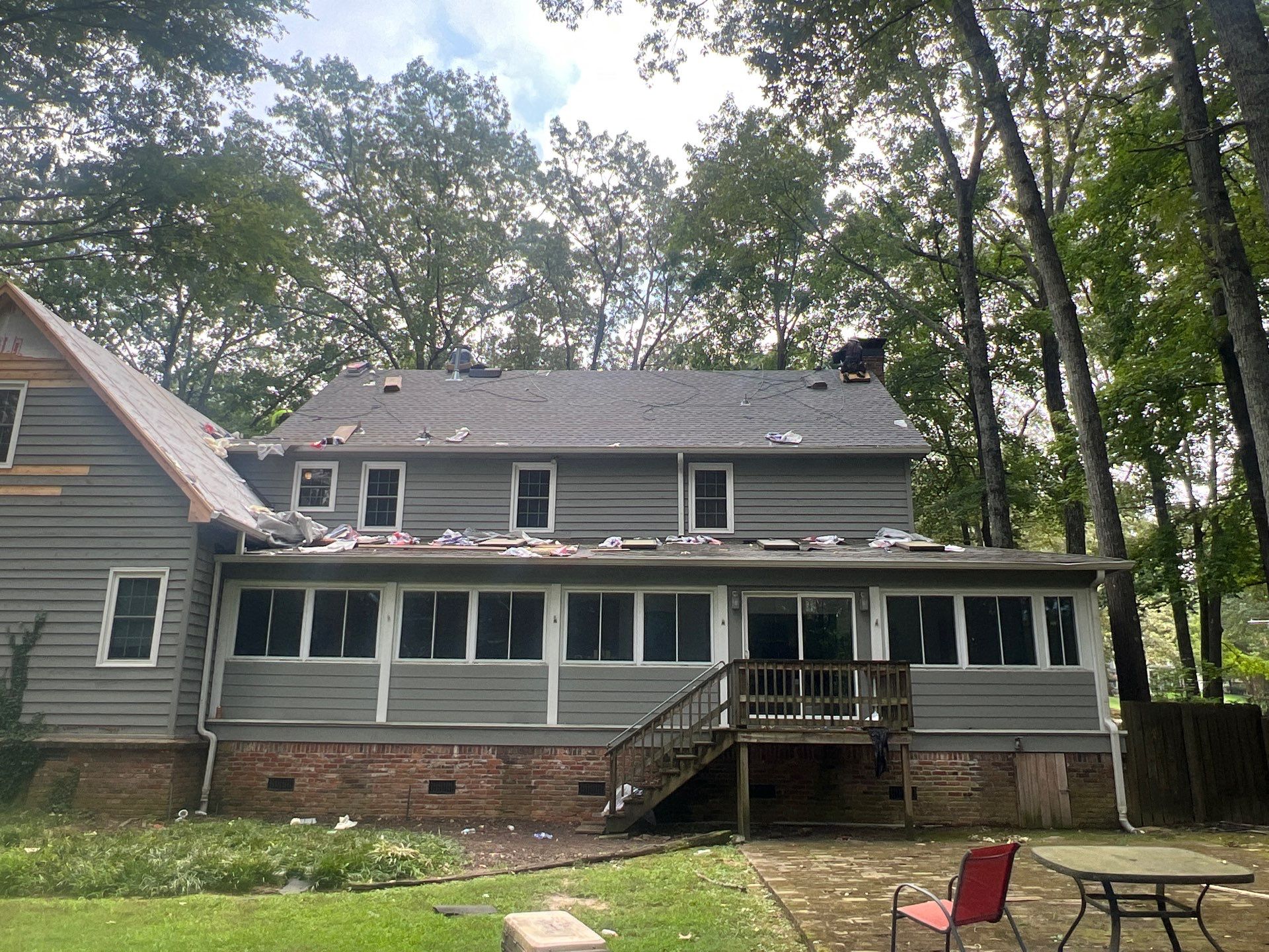 Collierville Roof Replacement Following Major Tree Impact Damage with interior repairs by Revival Roofing Services