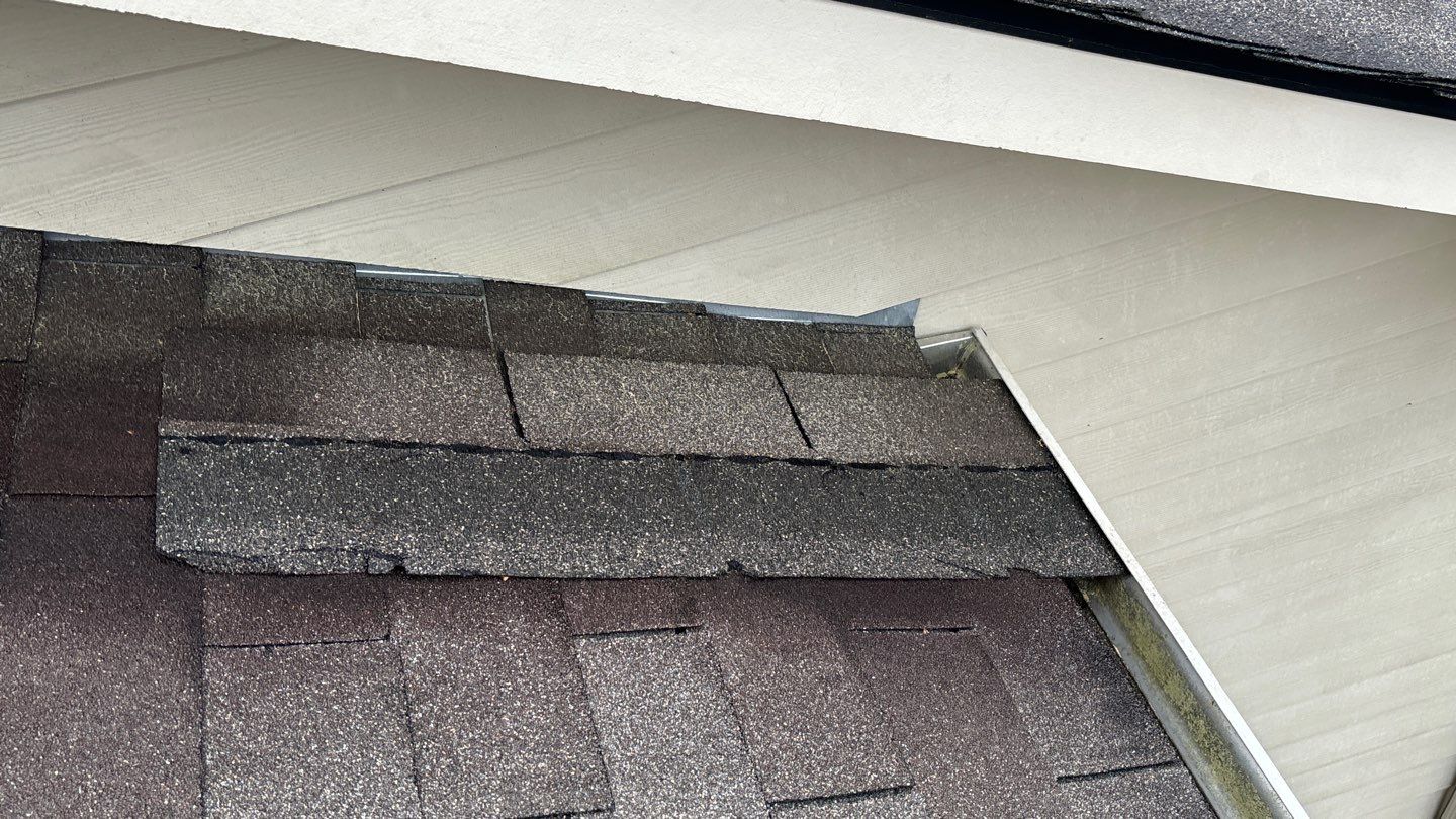 Wind damage by Deerfield Roofing LLC