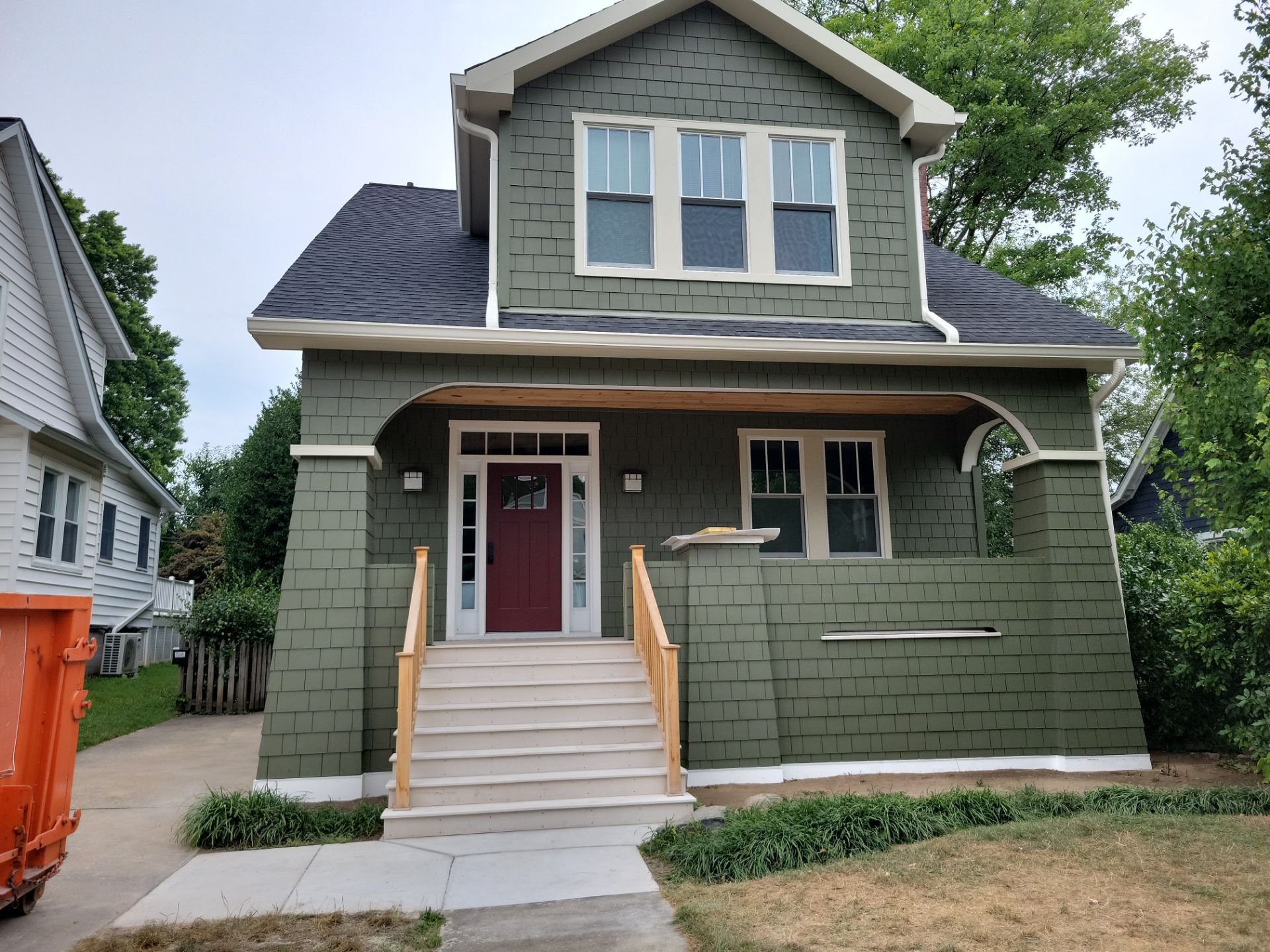 Dramatic exterior facelift in Baltimore by American Home Contractors