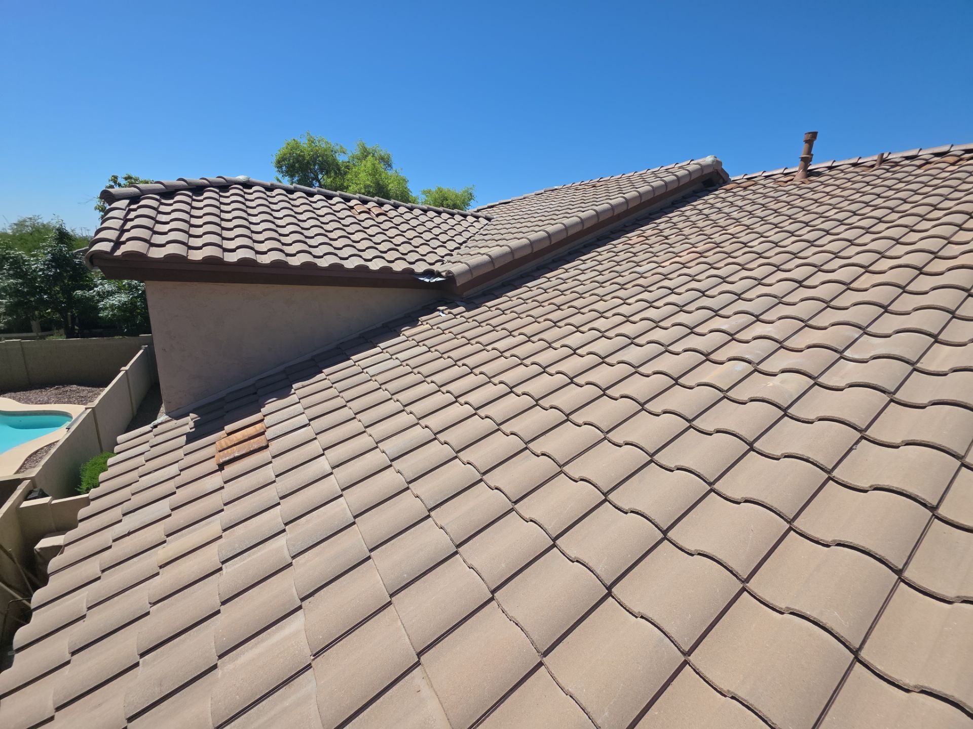 Tile Reset using Concrete Tiles in Mesa, Arizona by Weather-Tite Roofing