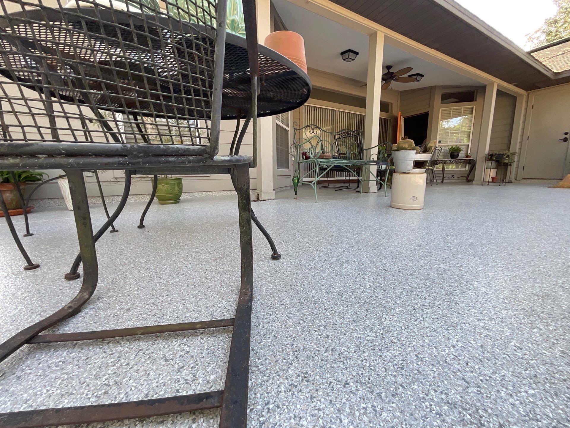 Porch Project in Gainesville, FL in Mount Everest by Cross Creek Concrete Coatings
