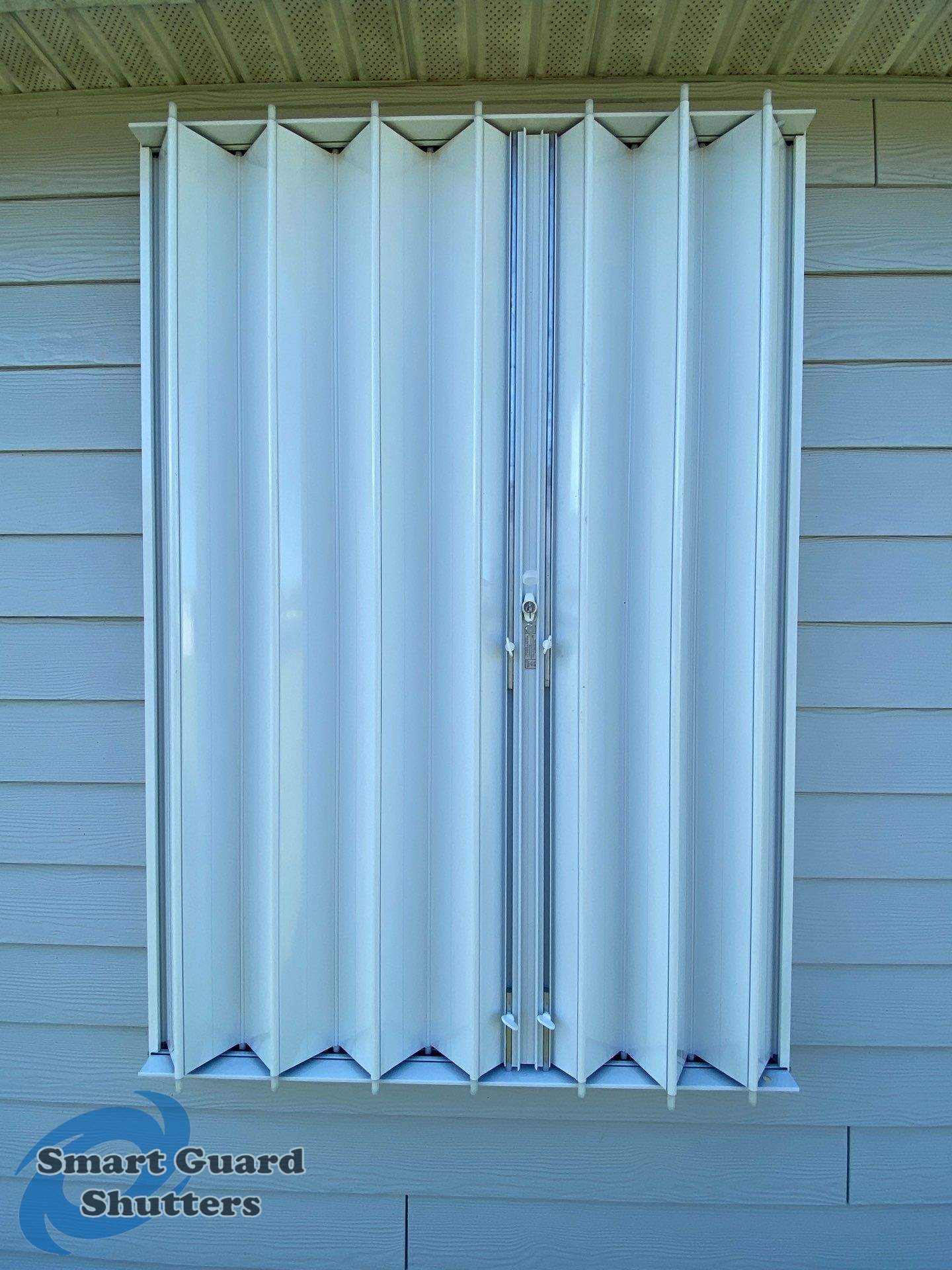 Hurricane Protection in White by Smart Guard Shutters