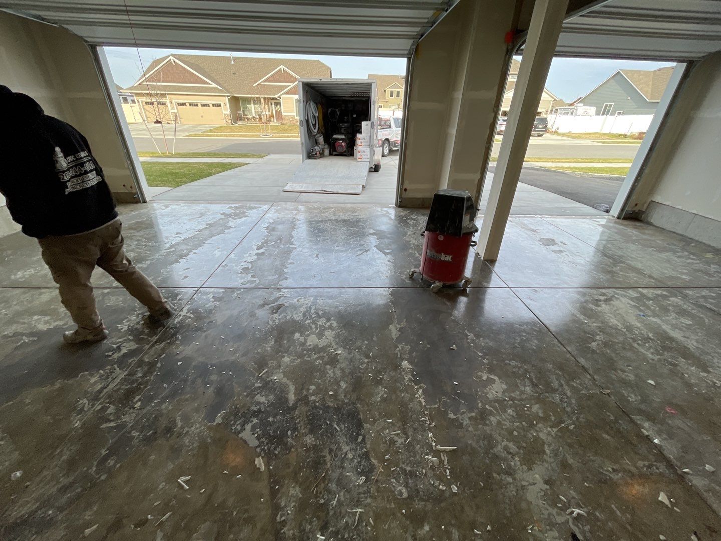 Garage Transformation using Domino by Croc Coatings, LLC