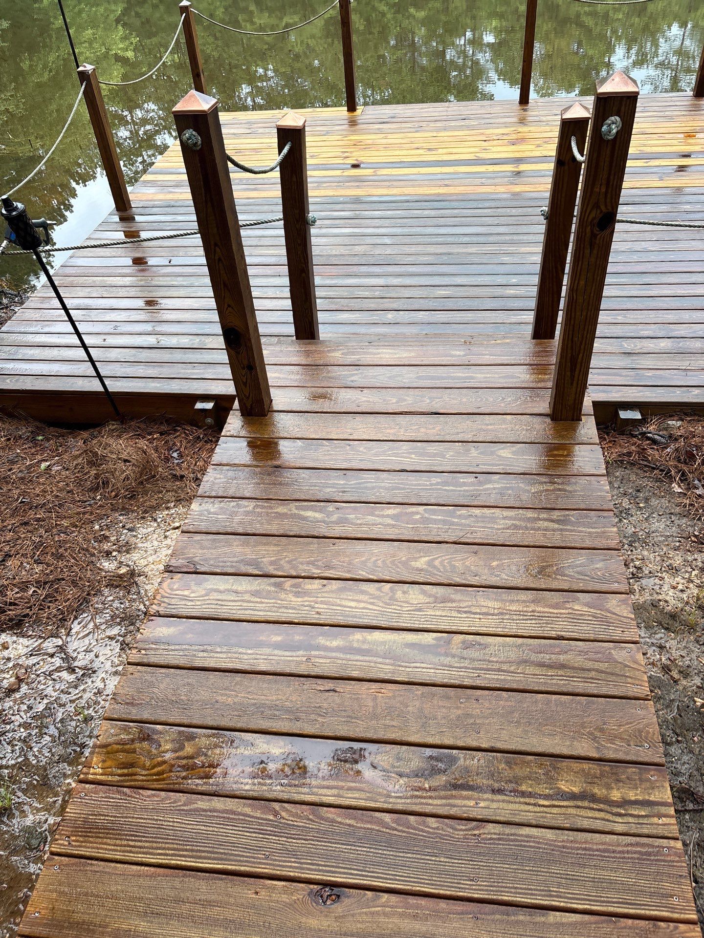 Dock using Wood Sealant by DuraSeal