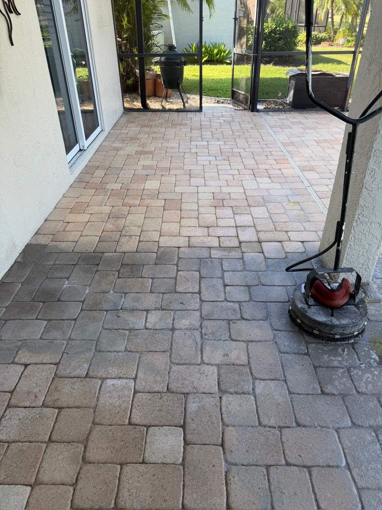 Professional Paver Sealing and Restoration for La Paloma Sun City Center Pool Deck by Supreme Paver Experts