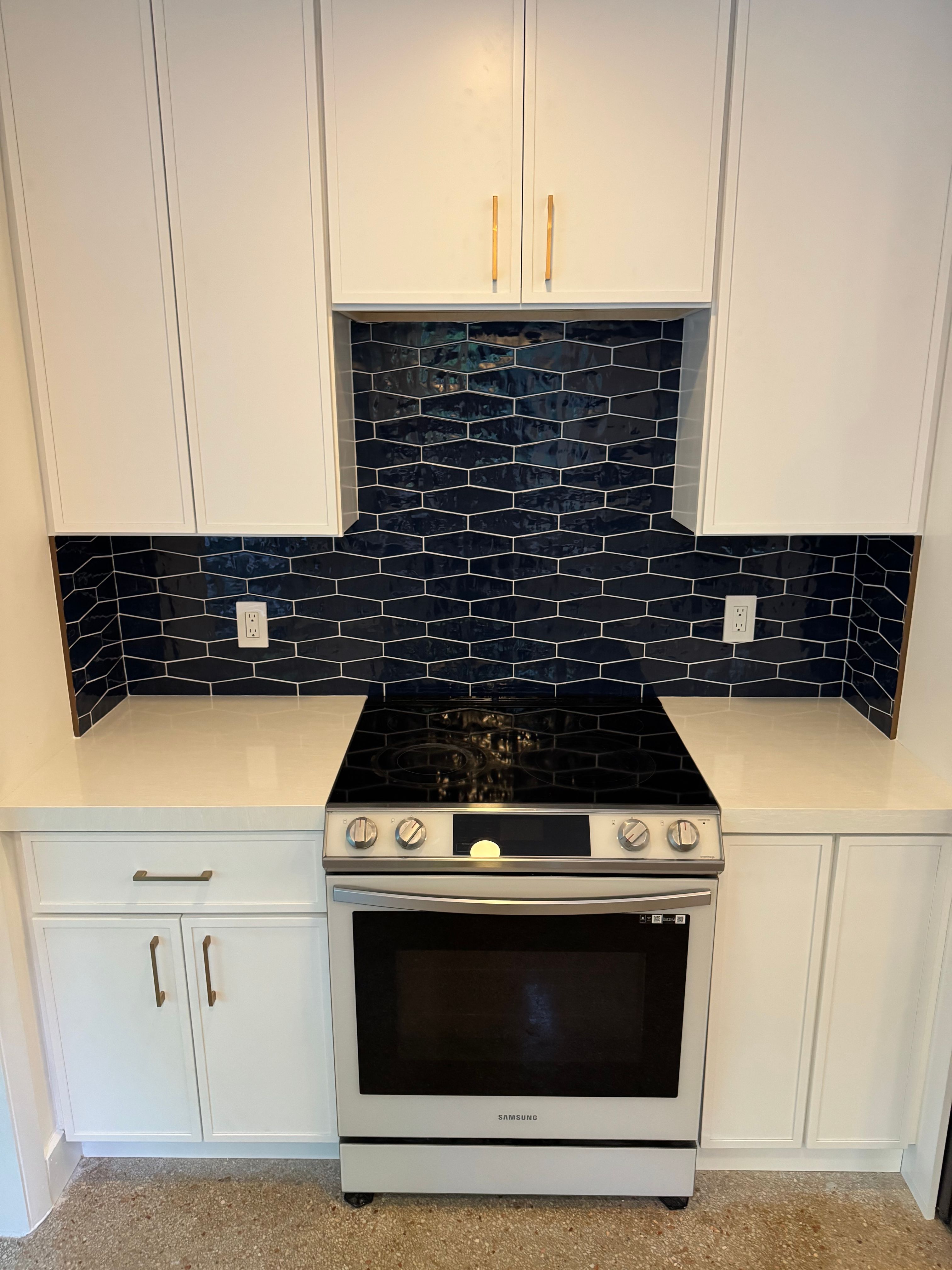 Blue Backsplash - Delray Beach by Hevi Tile